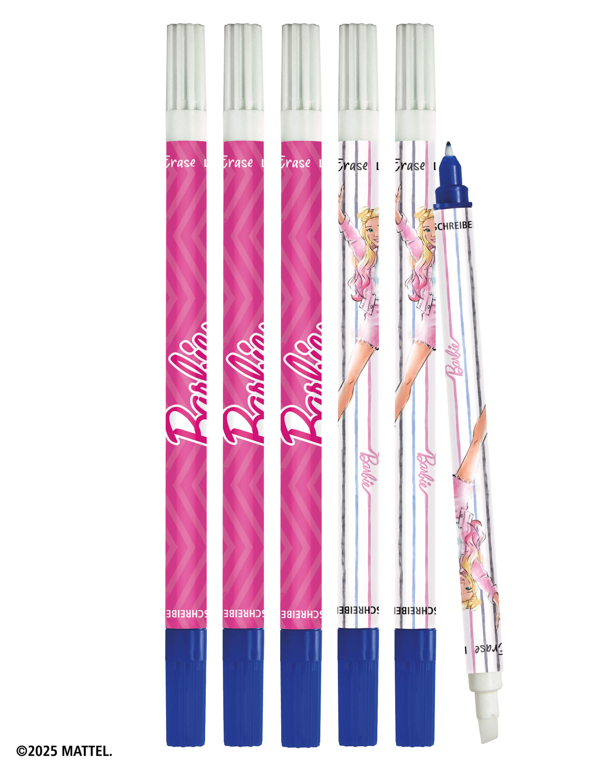 Value pack, Ink eraser Barbie, 6 pcs,. limited edition