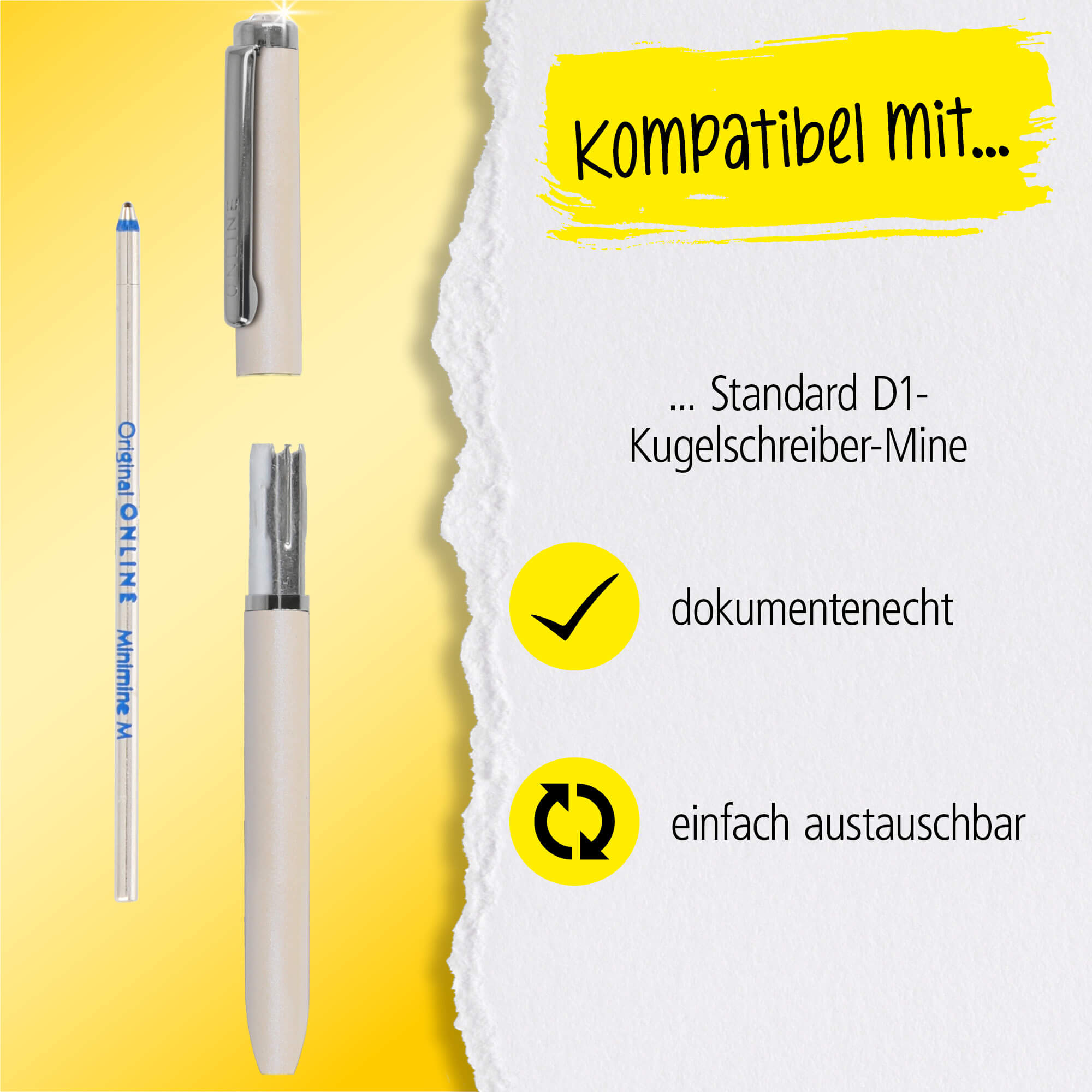 Kugelschreiber Mini Portemonnaie