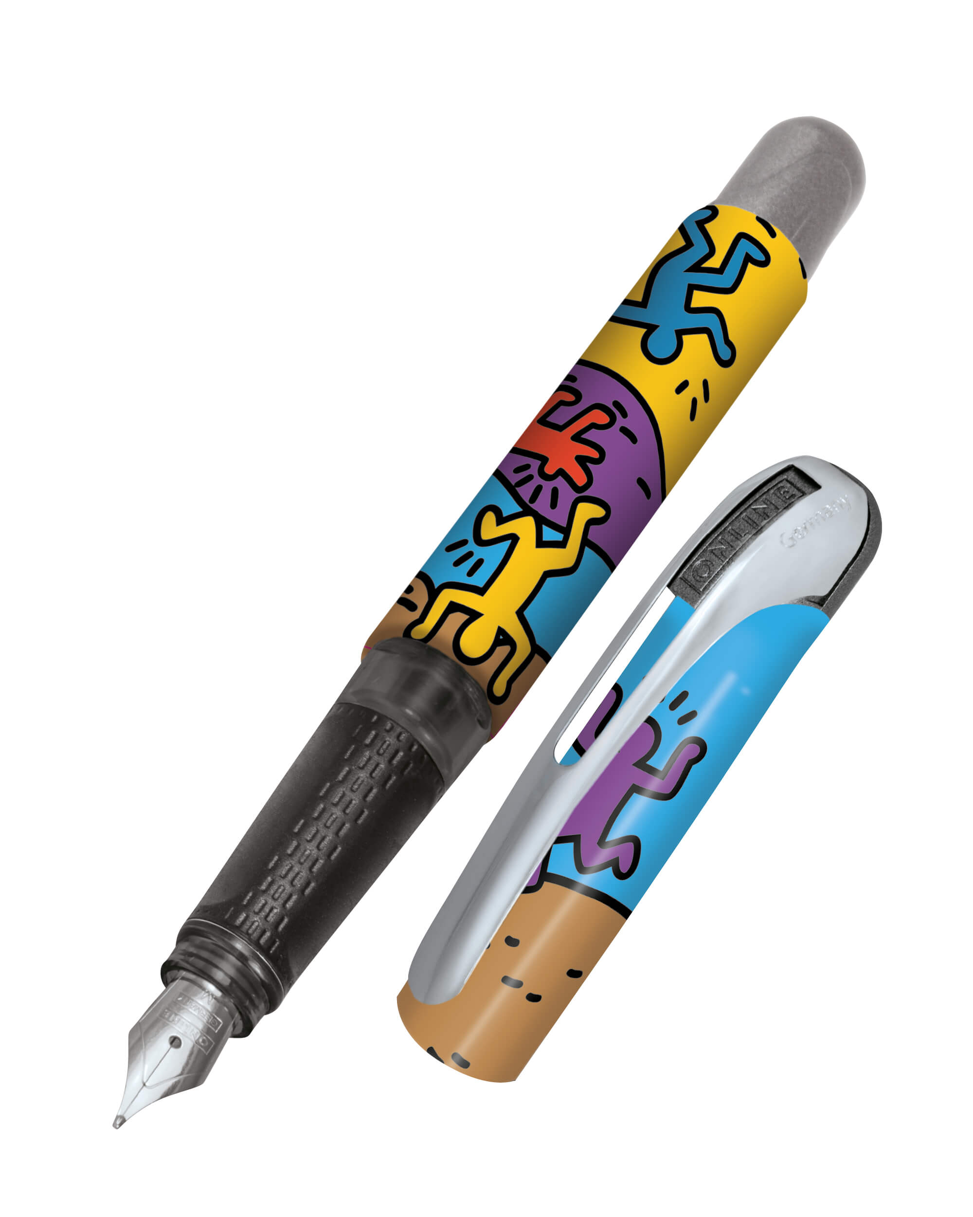 Fülller bunt mit Keith Haring Motiv