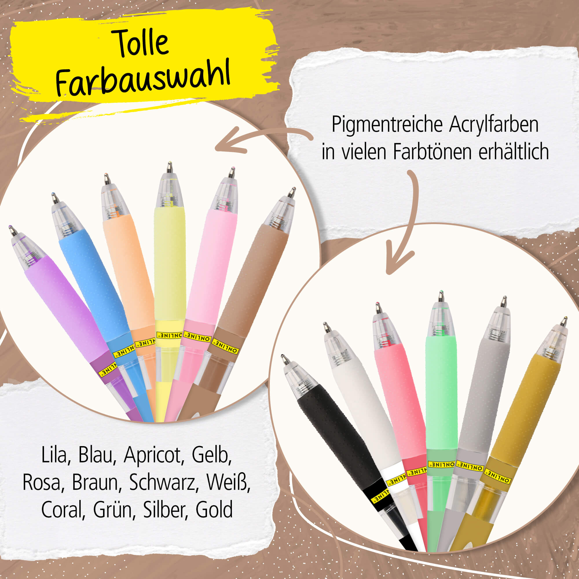 Acrylic Liner Brown