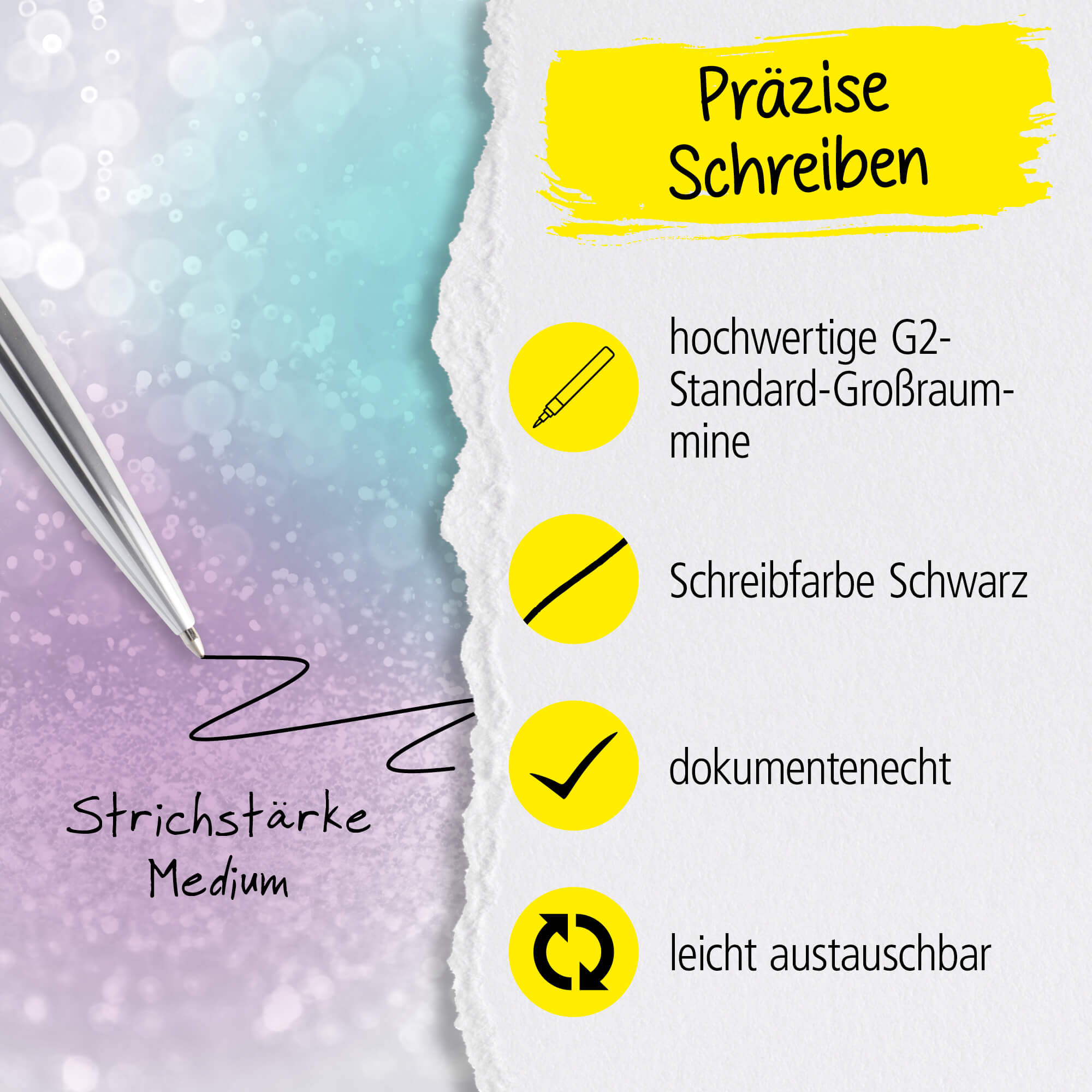 Crystal Pen Kugelschreiber für den Schreibtisch