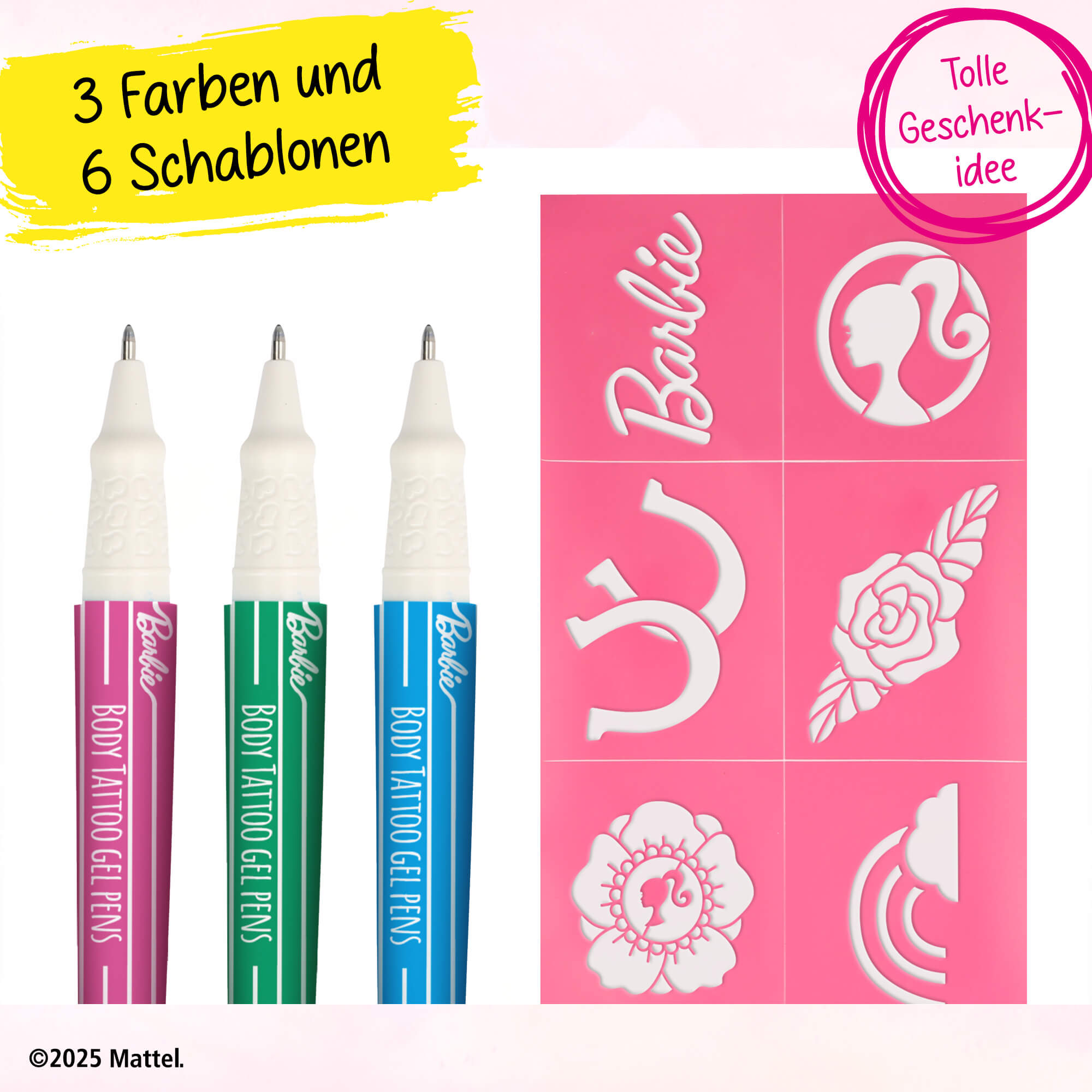 Barbie Skin Tattoo Pens