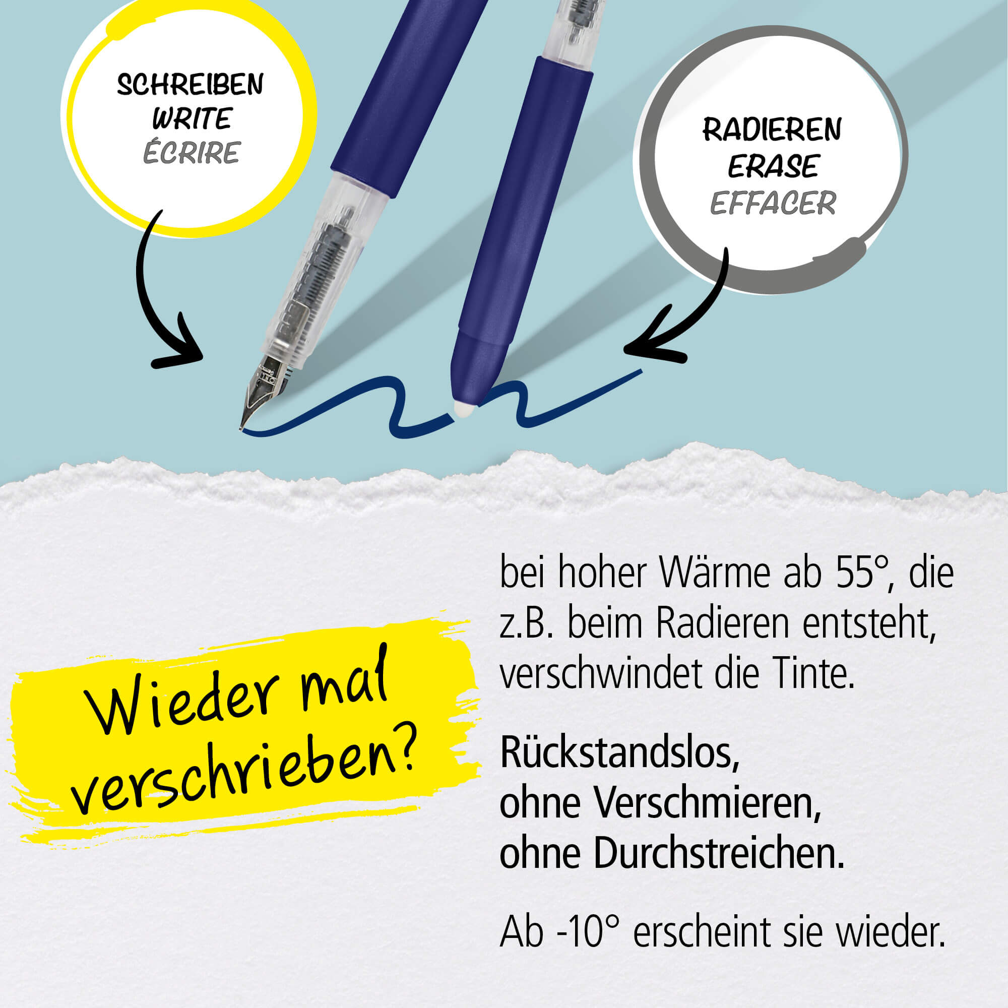 Radierbarer Füller magiXX Metallic Blue