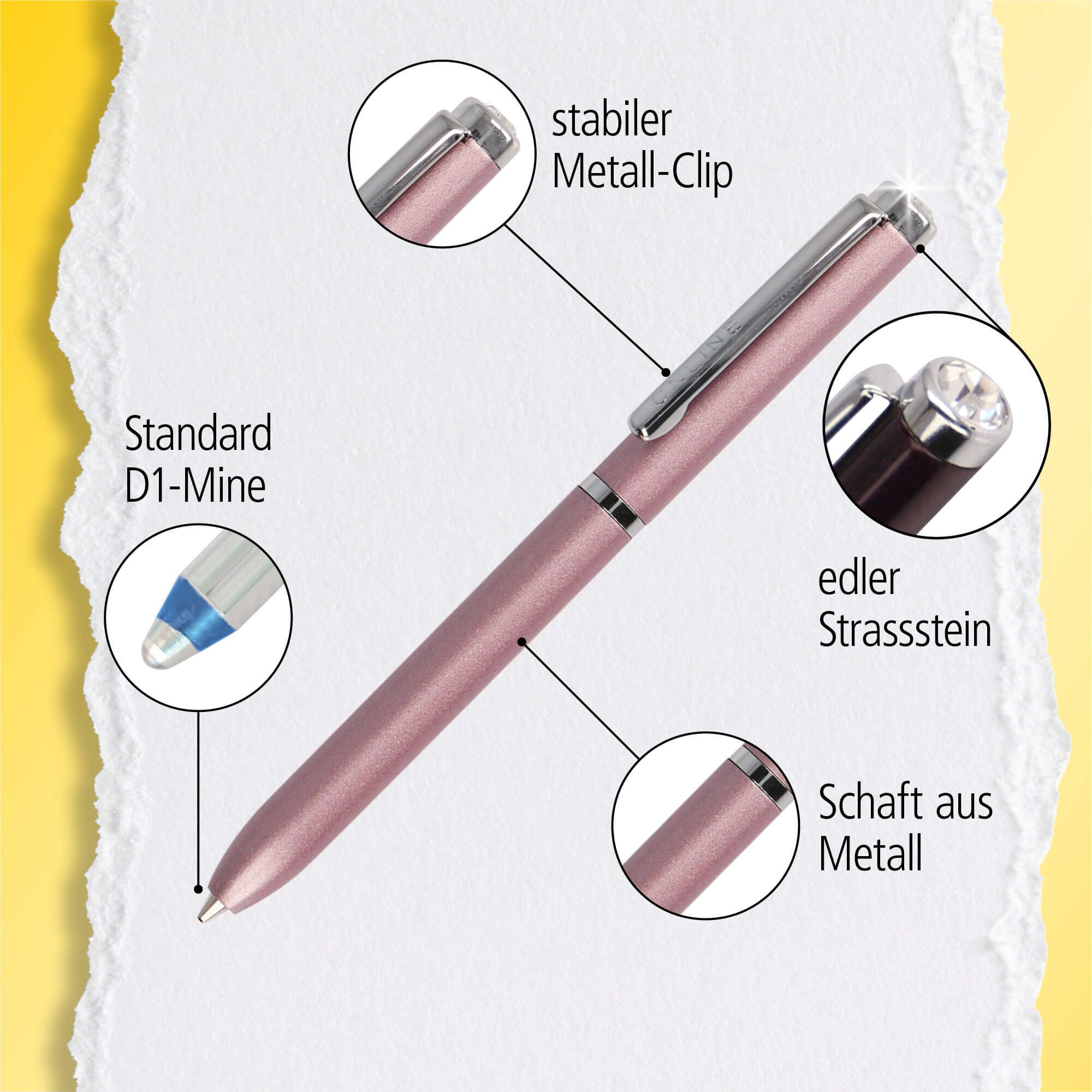 Kugelschreiber Mini Portemonnaie