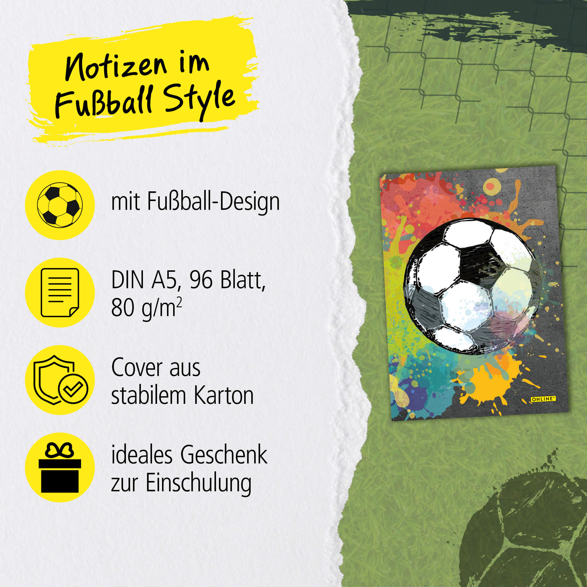 Notizbuch DIN A5 "Soccer"