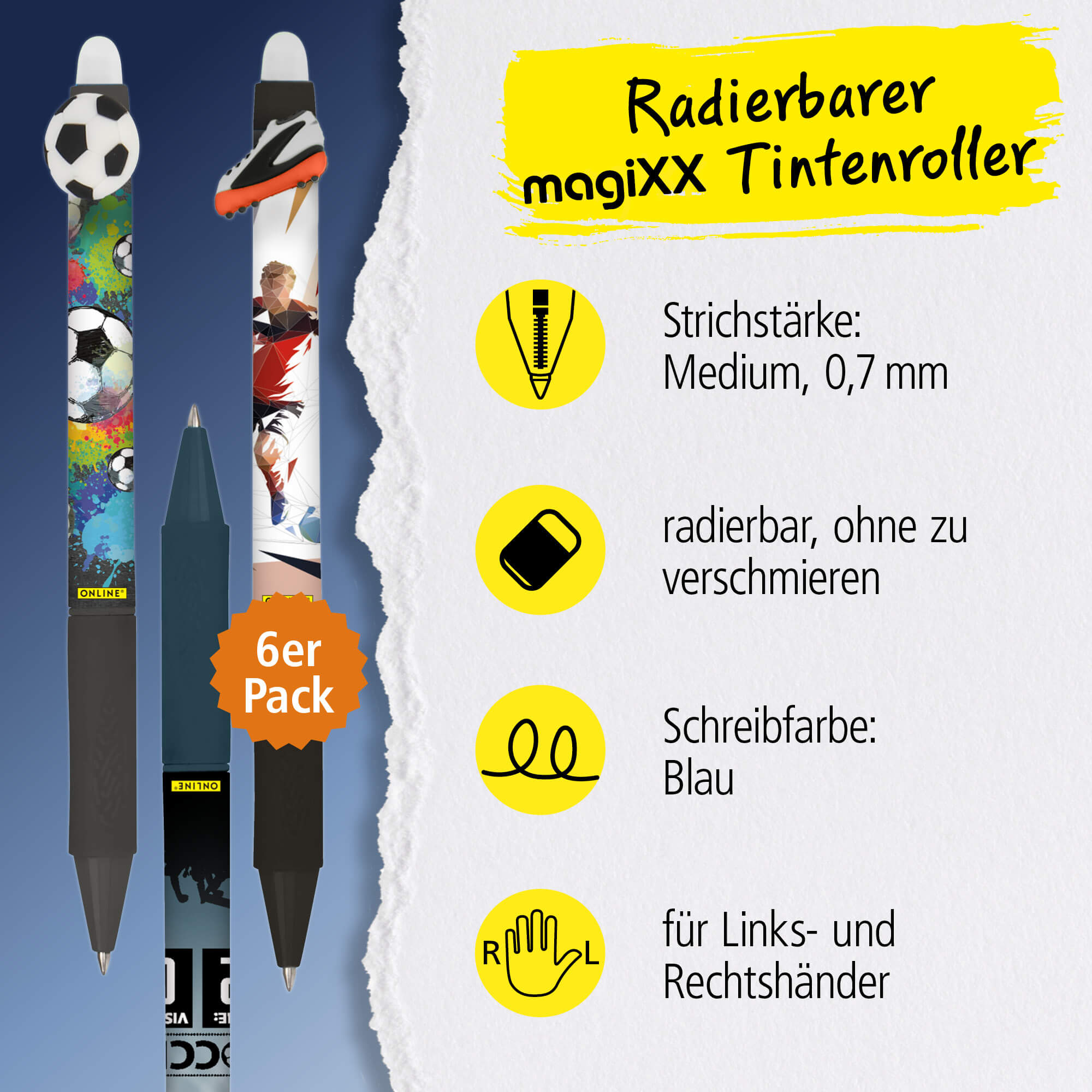 6er Pack Gelpen magiXX Boys gemischt