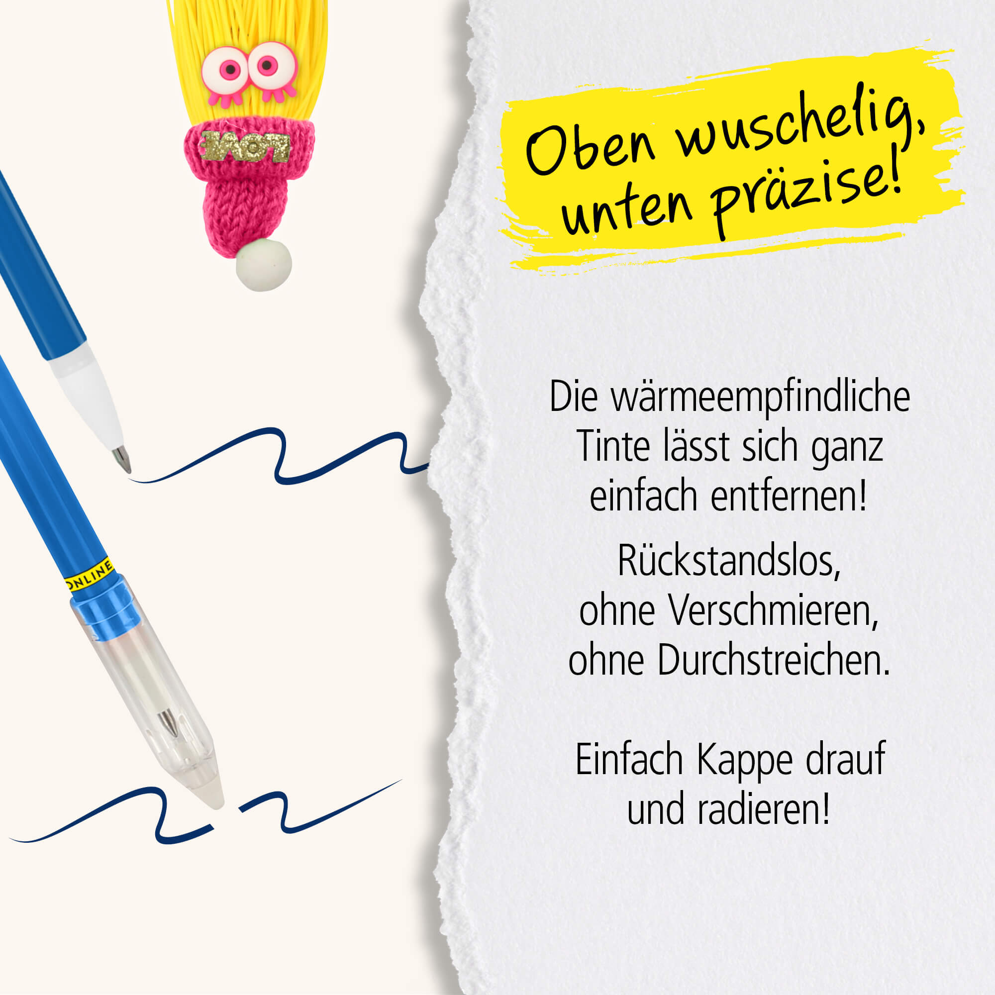 Gelschreiber magiXX Hairy Friends Yellow