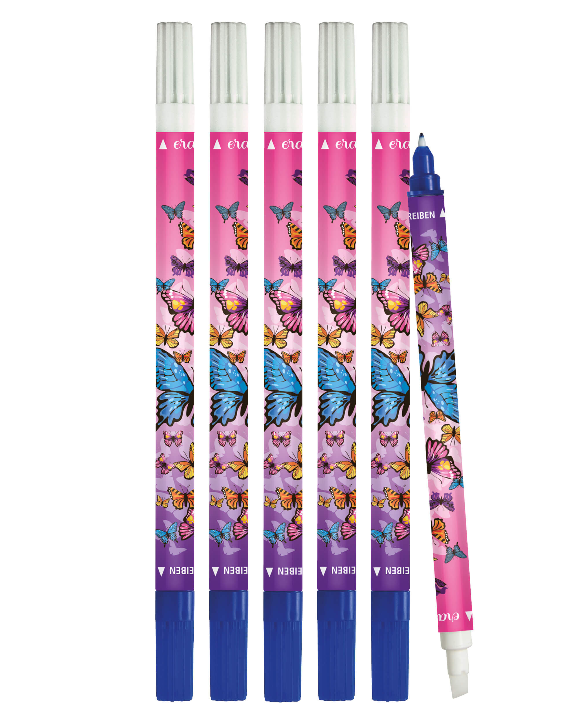 Ink Eraser, Design Butterfly, 6 pcs. Tintenkiller be.safe