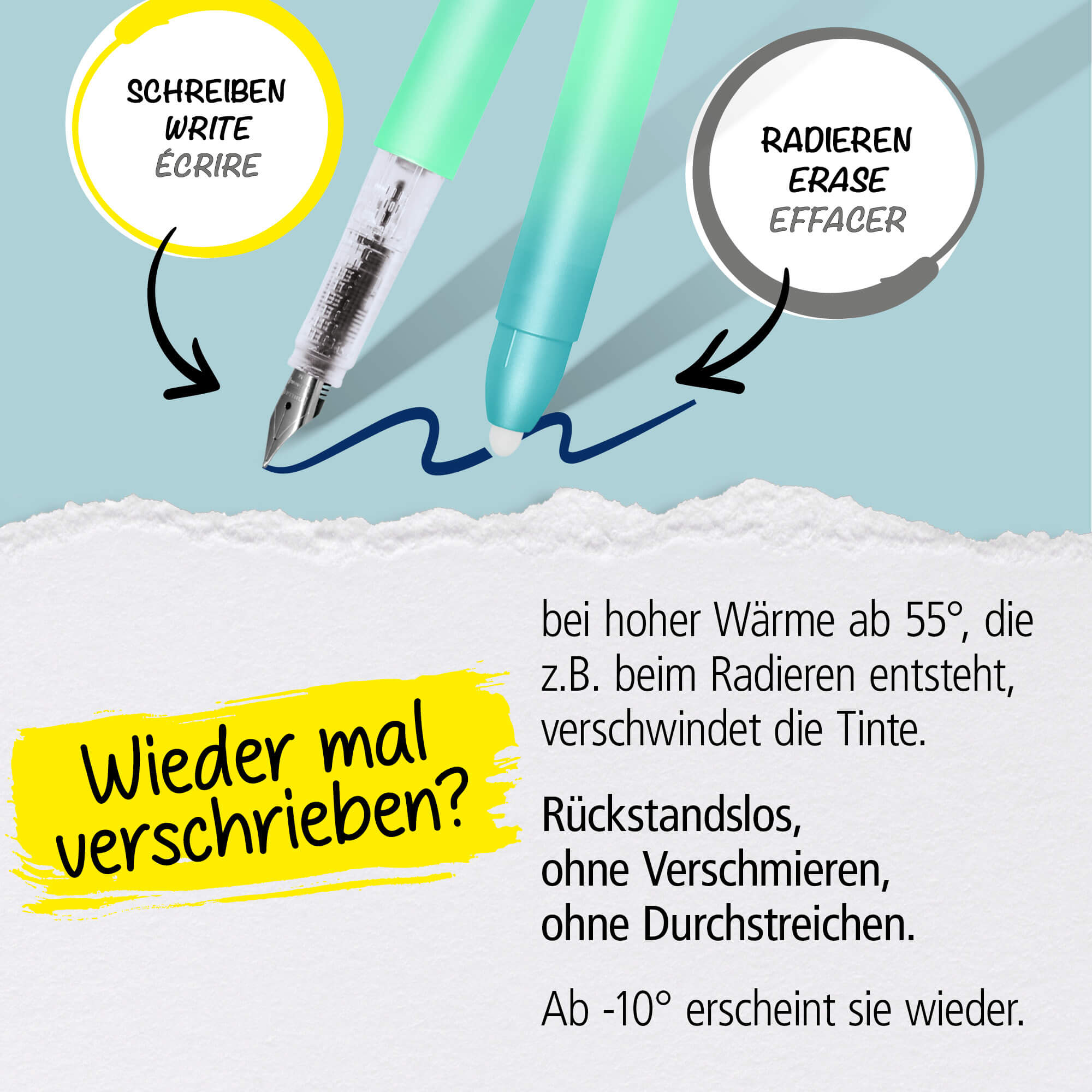 Radierbarer Füller ONLINE magiXX Turquoise Dream Radierbarer Füller ONLINE magiXX Turquoise Dream