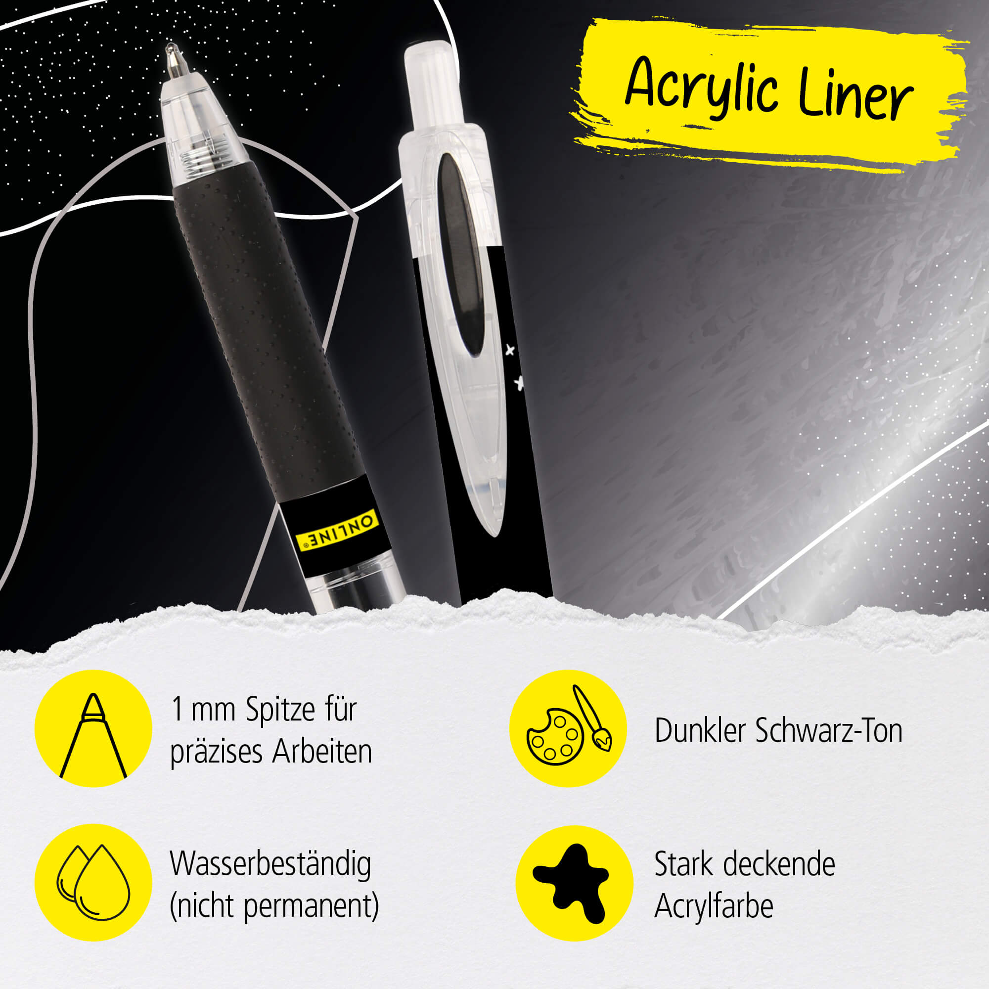Acrylic Liner Black