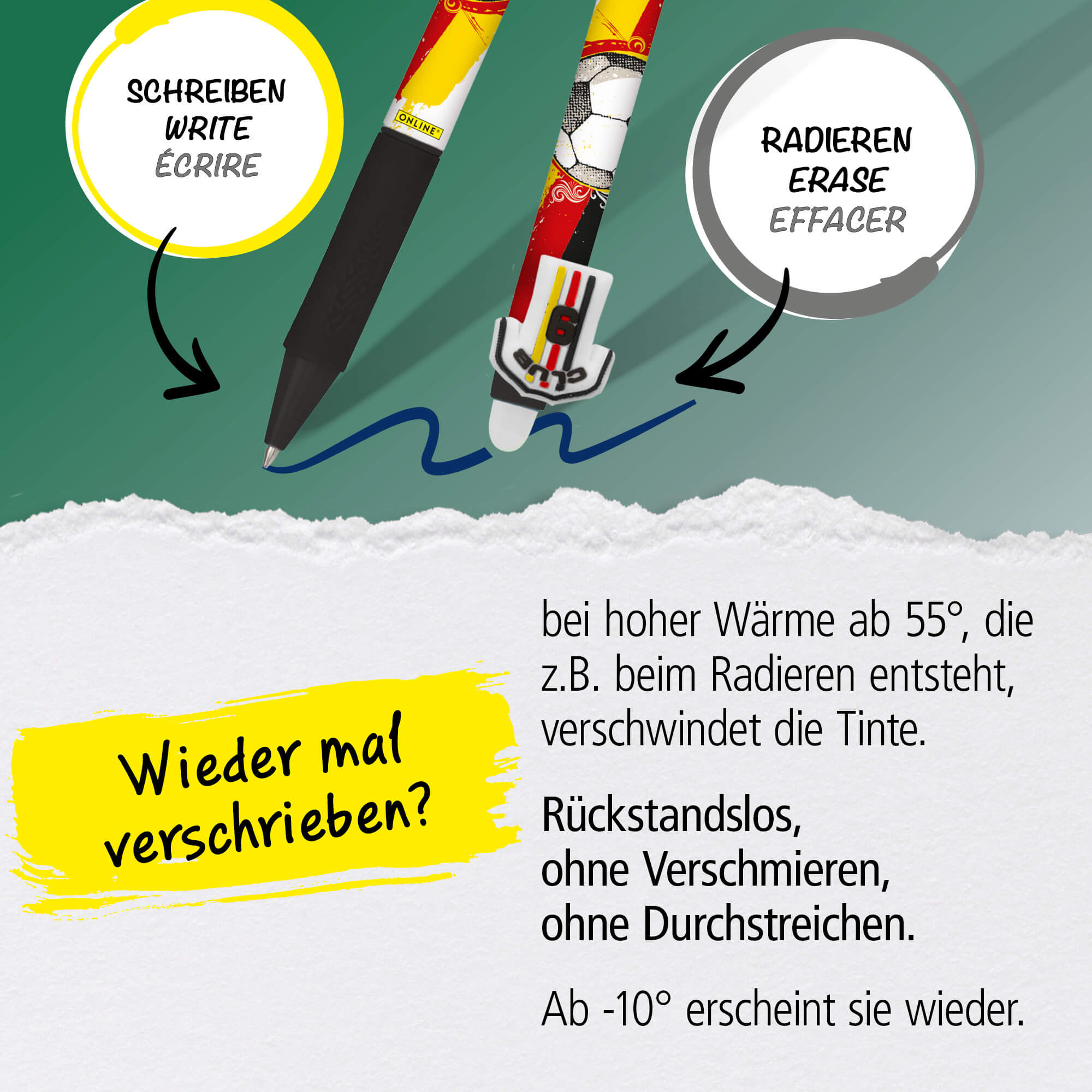 Radierbarer Gelschreiber magiXX Fun Germany