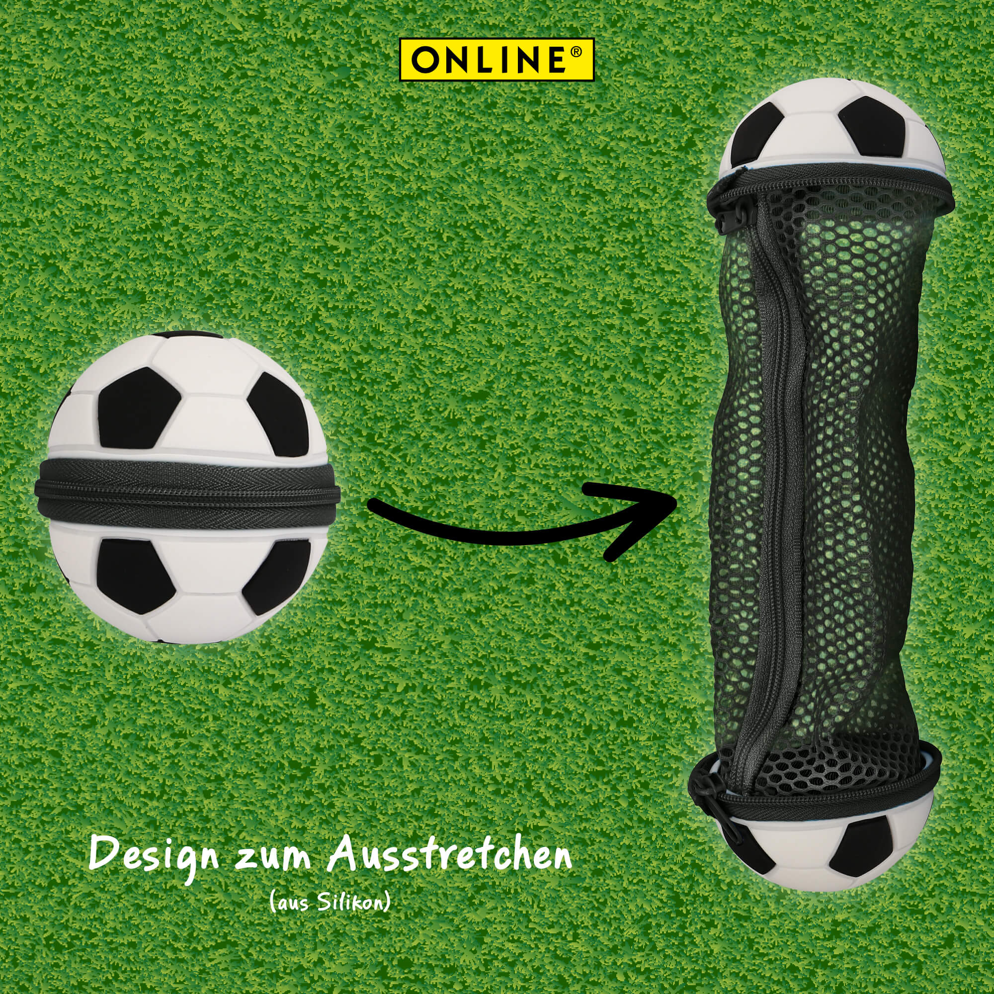 ONLINE Schlamperetui Soccer Zip