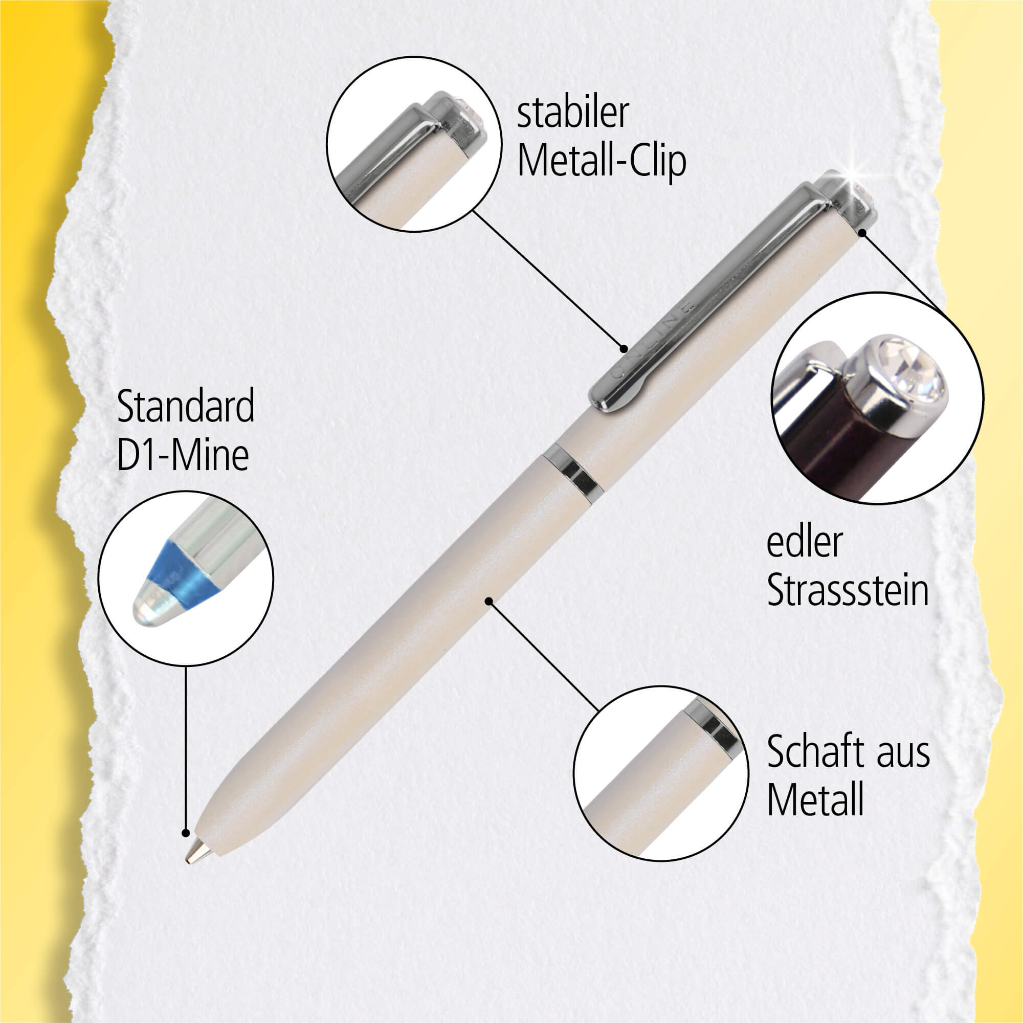 Kugelschreiber Mini Portemonnaie