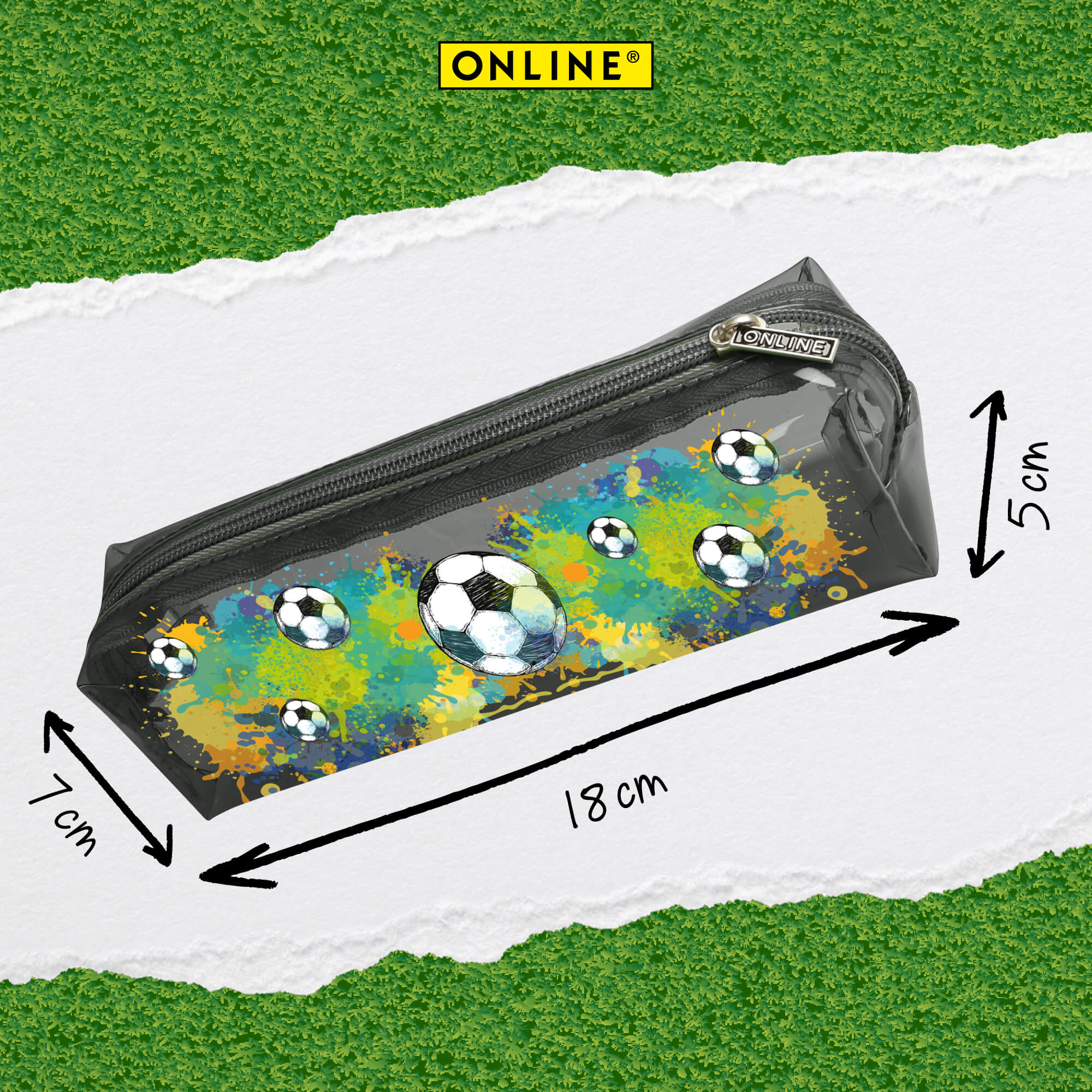 Schlampermäppchen Soccer Transparent