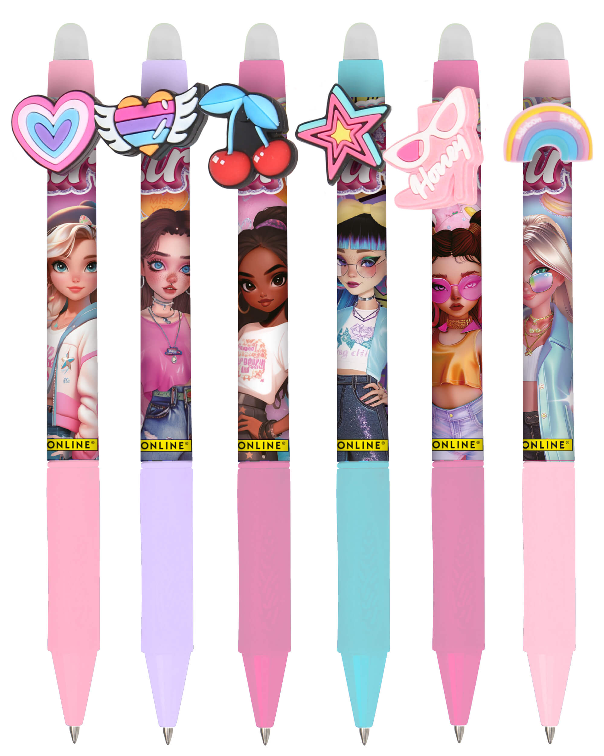 Radierbare Gelschreiber magiXX Fun Fashion Stars, 6er Pack Radierbare Gelschreiber magiXX Fun Fashion Stars, 6er Pack