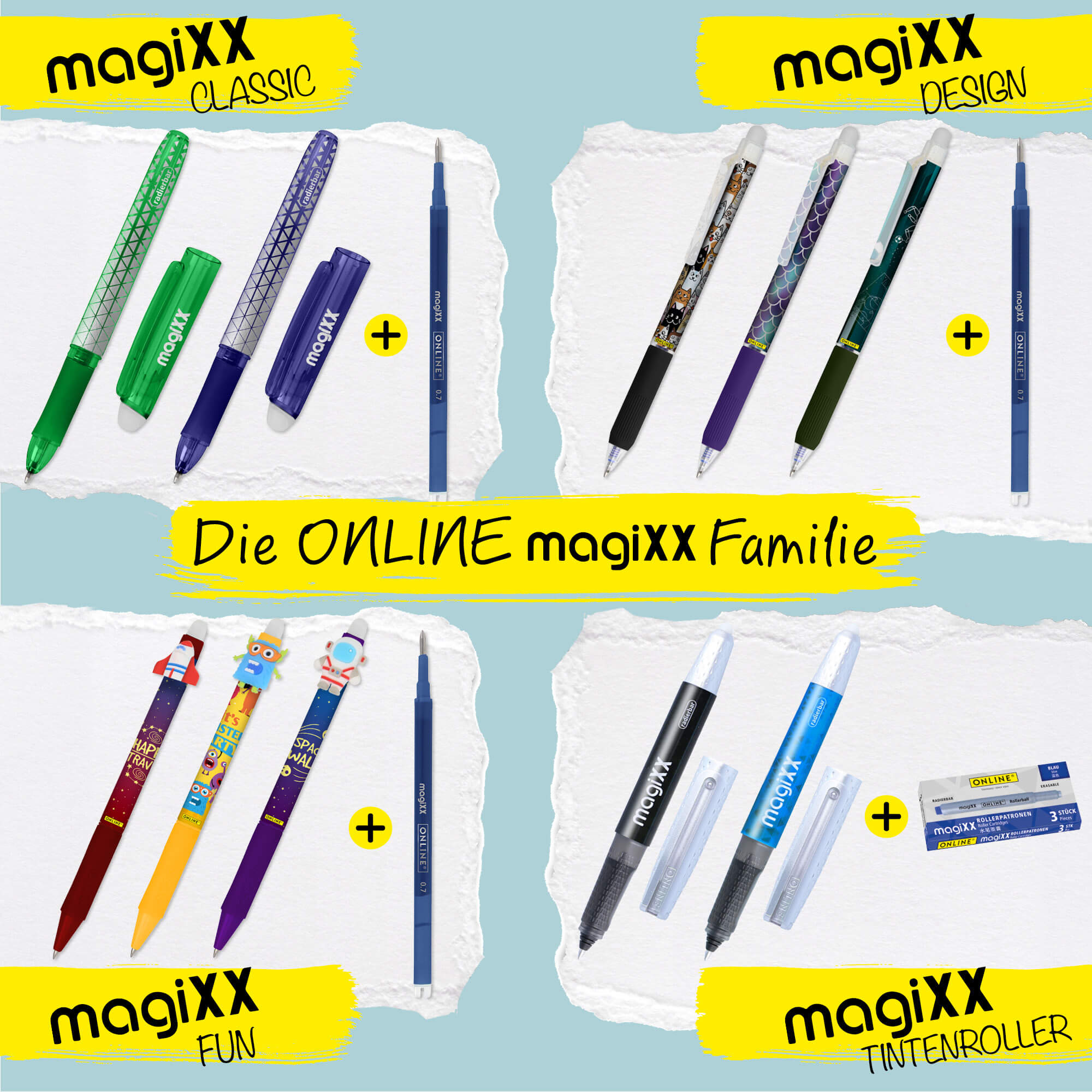 Radierbarer Füller magiXX Metallic Blue