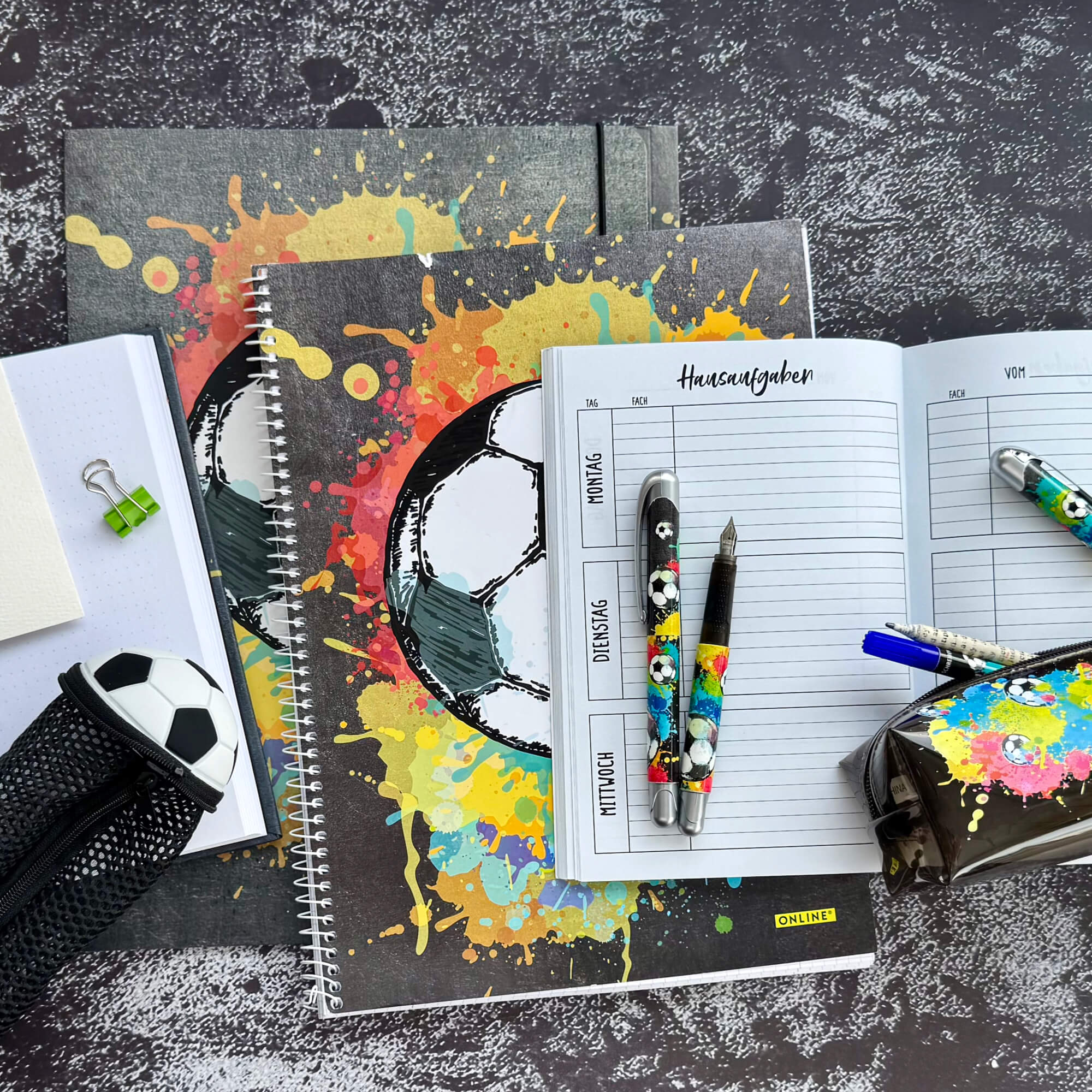 Schlampermäppchen Soccer Transparent