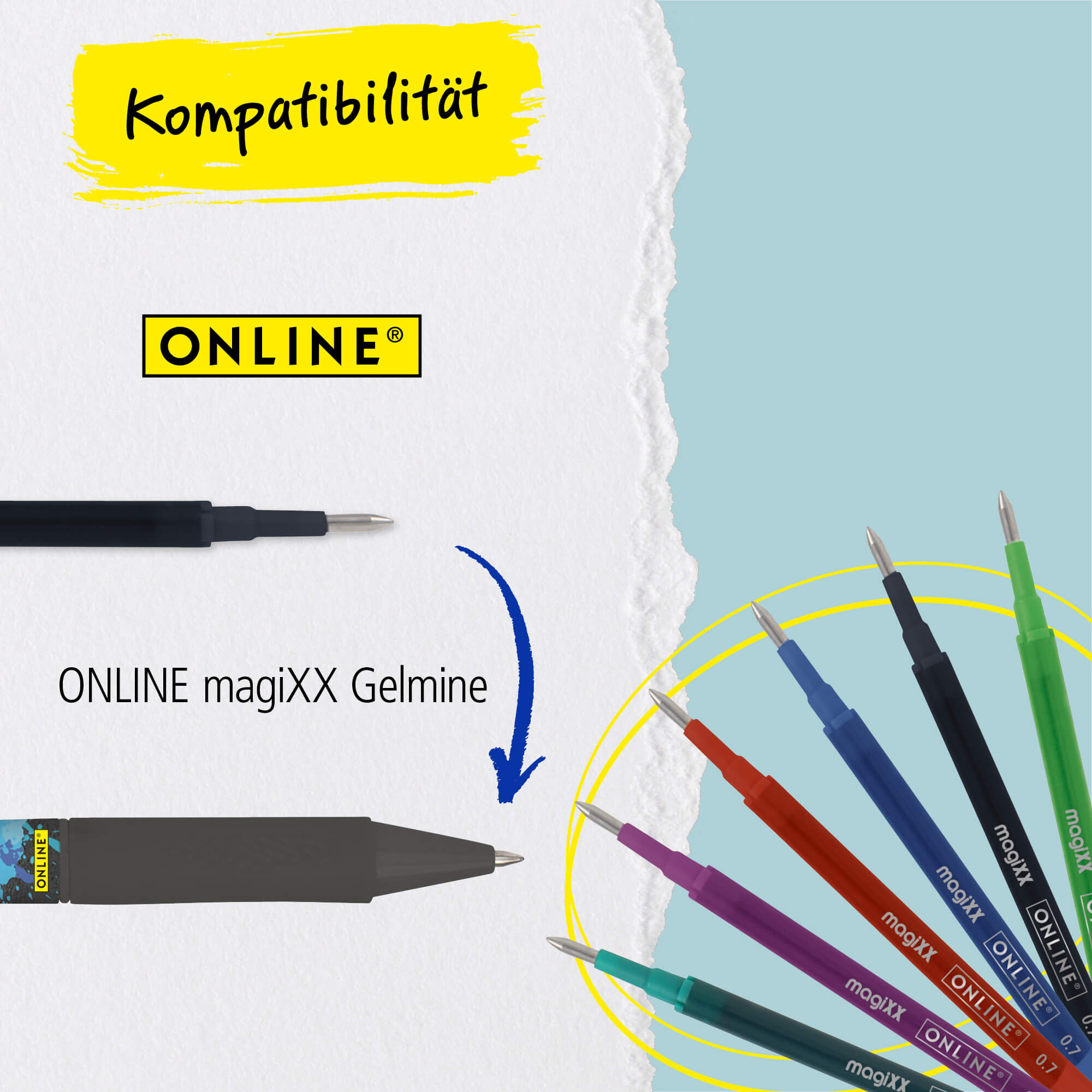 Radierbarer Gelschreiber magiXX Spin Soccer