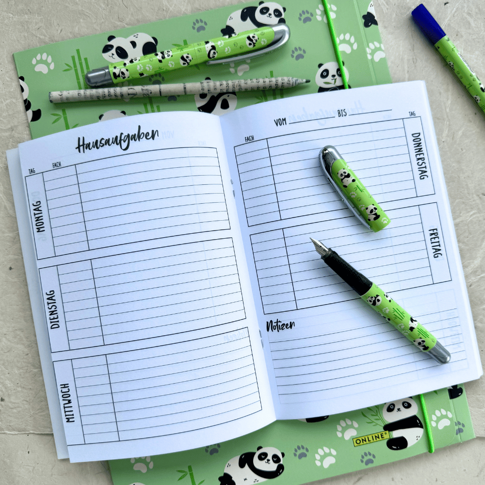 Hausaufgabenheft A5 Panda