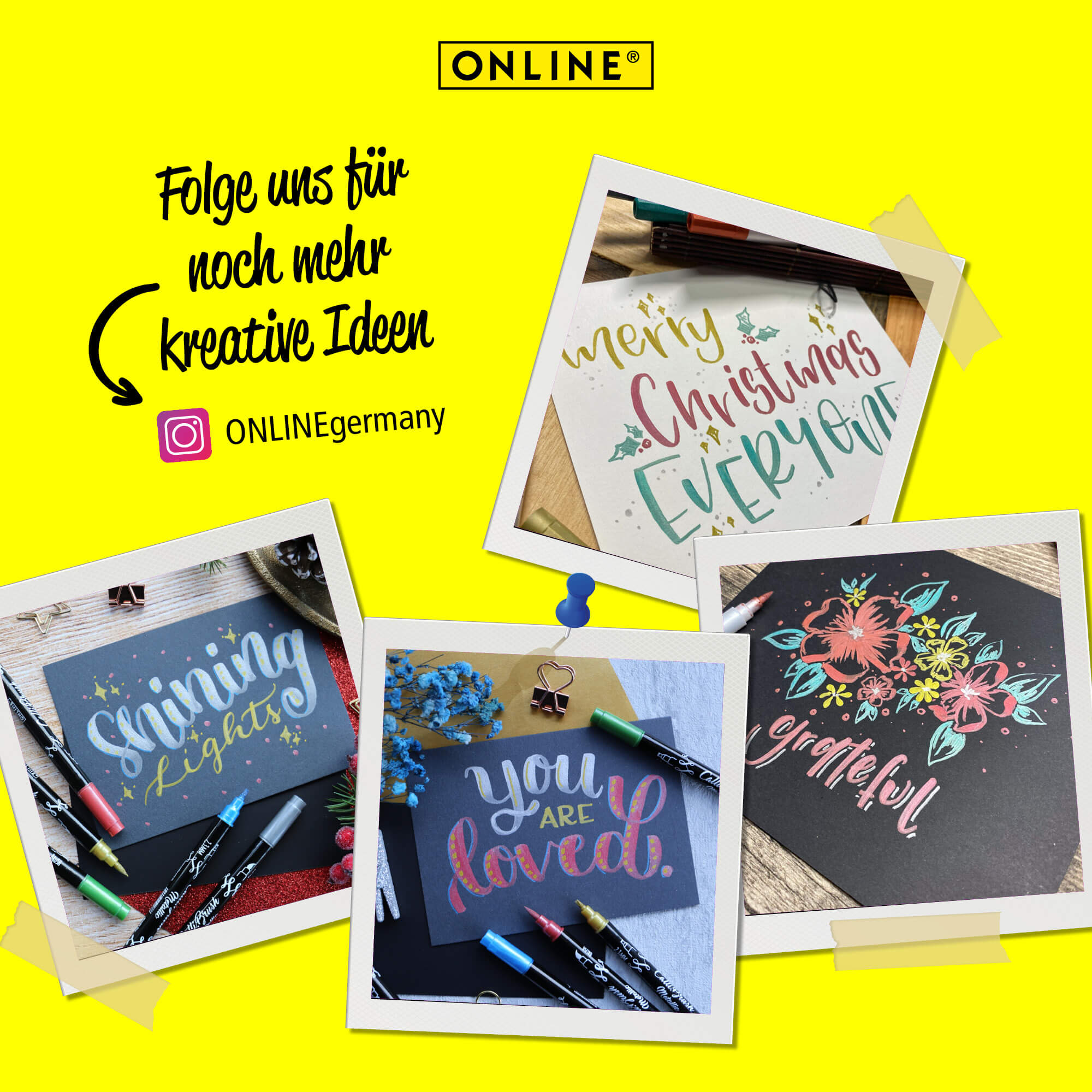Calli.Brush Pen Metallic 5 pcs set