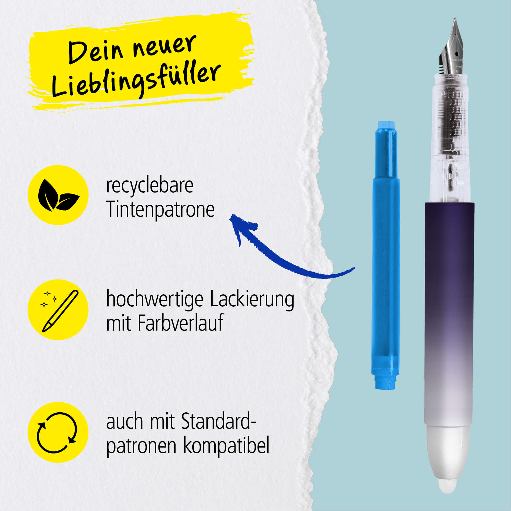 Radierbarer Füller ONLINE magiXX Lavender