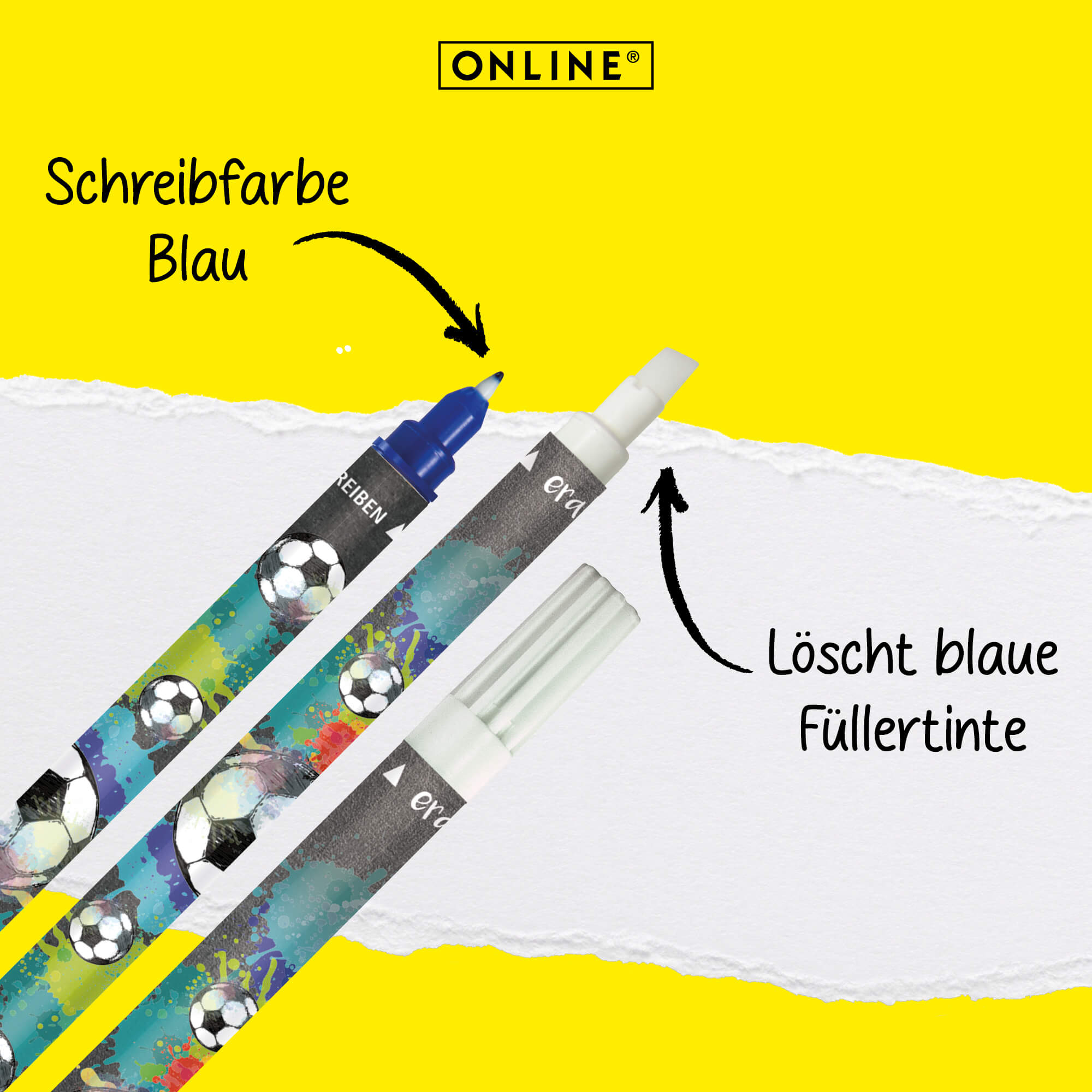 ONLINE Tintenlöscher Soccer, 6 Stück