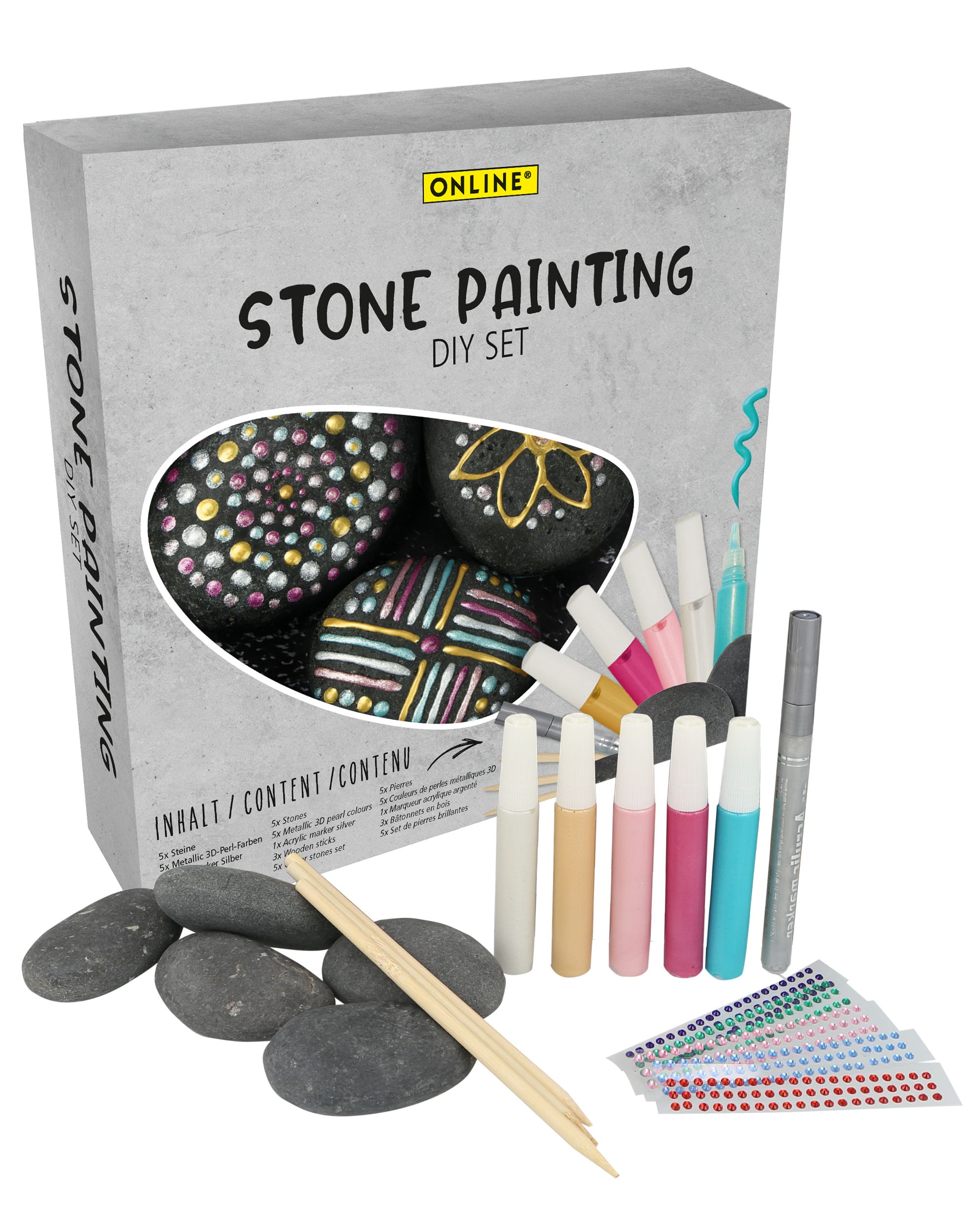 Stone Paint Kit for children