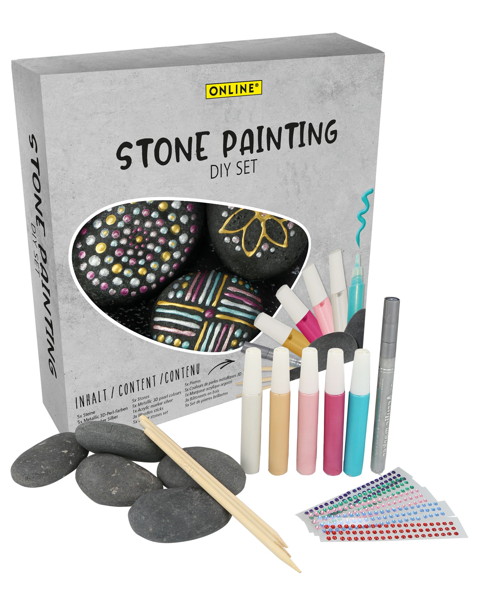 Stone Paint Kit for children Stone Paint Kit for children