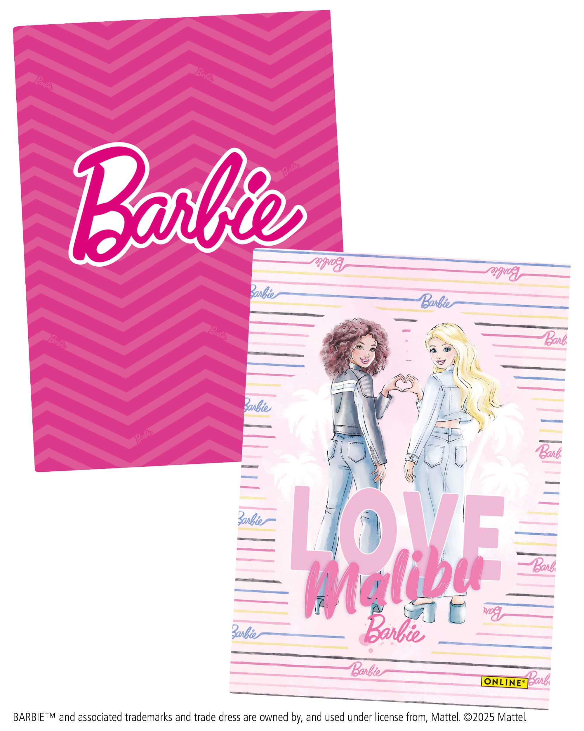 Notebook DIN A5 Barbie, dotted, 80 g/m² FSC paper, 96 sheets, 2 pack
