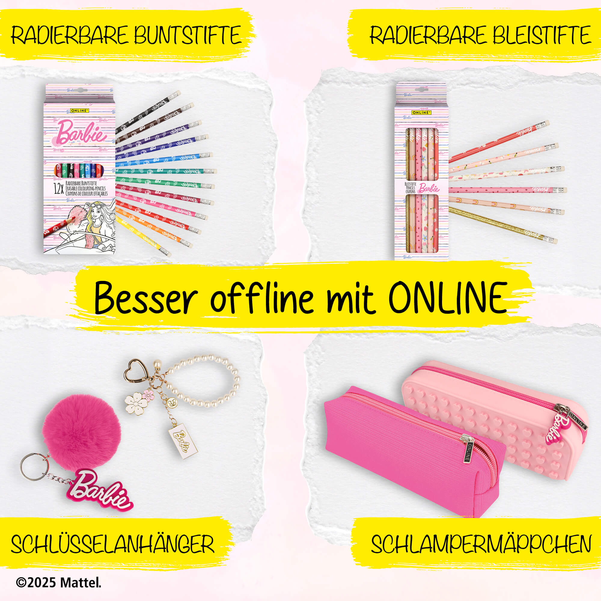 Glitzermarker Set Barbie