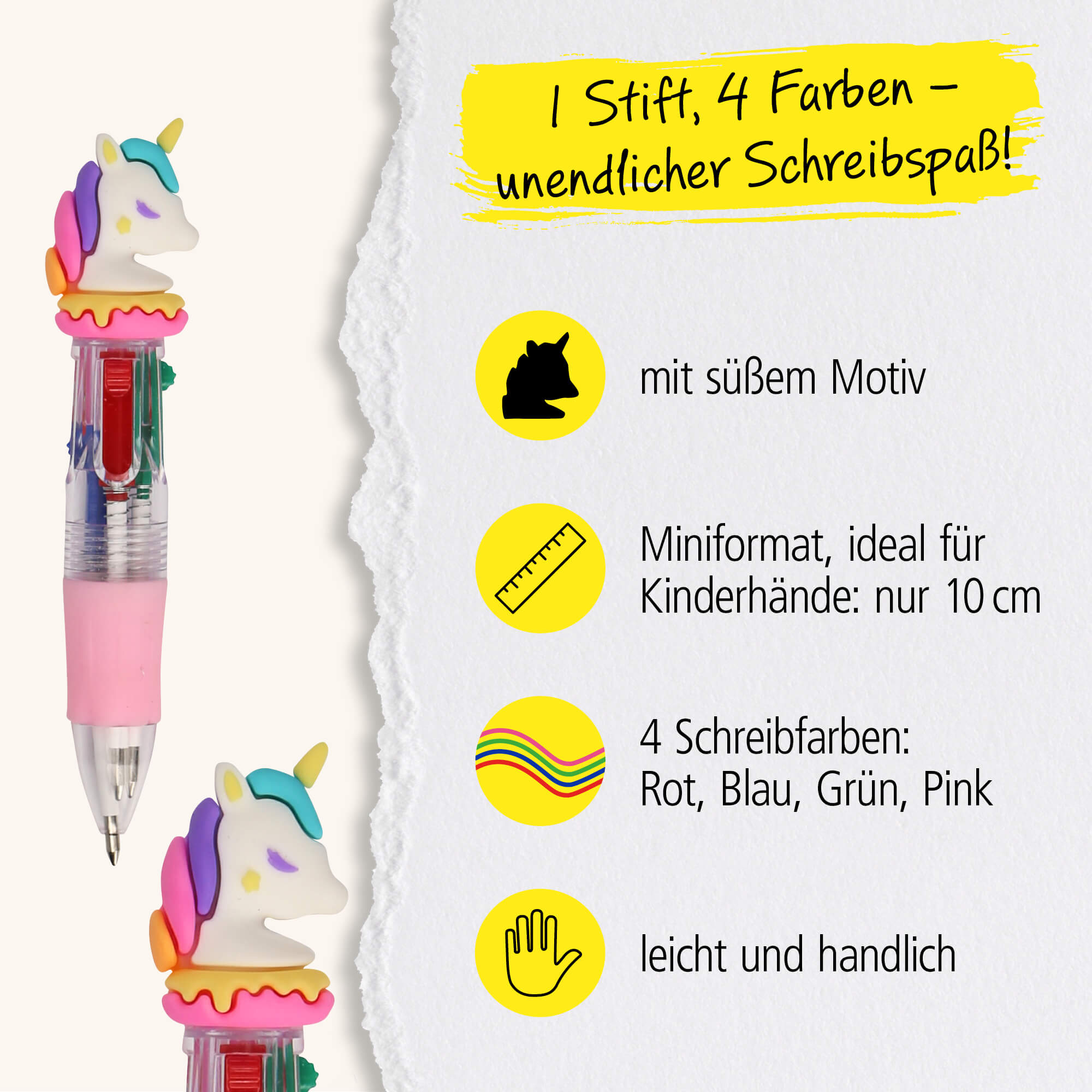 Mini Multipen Unicorn Kugelschreiber