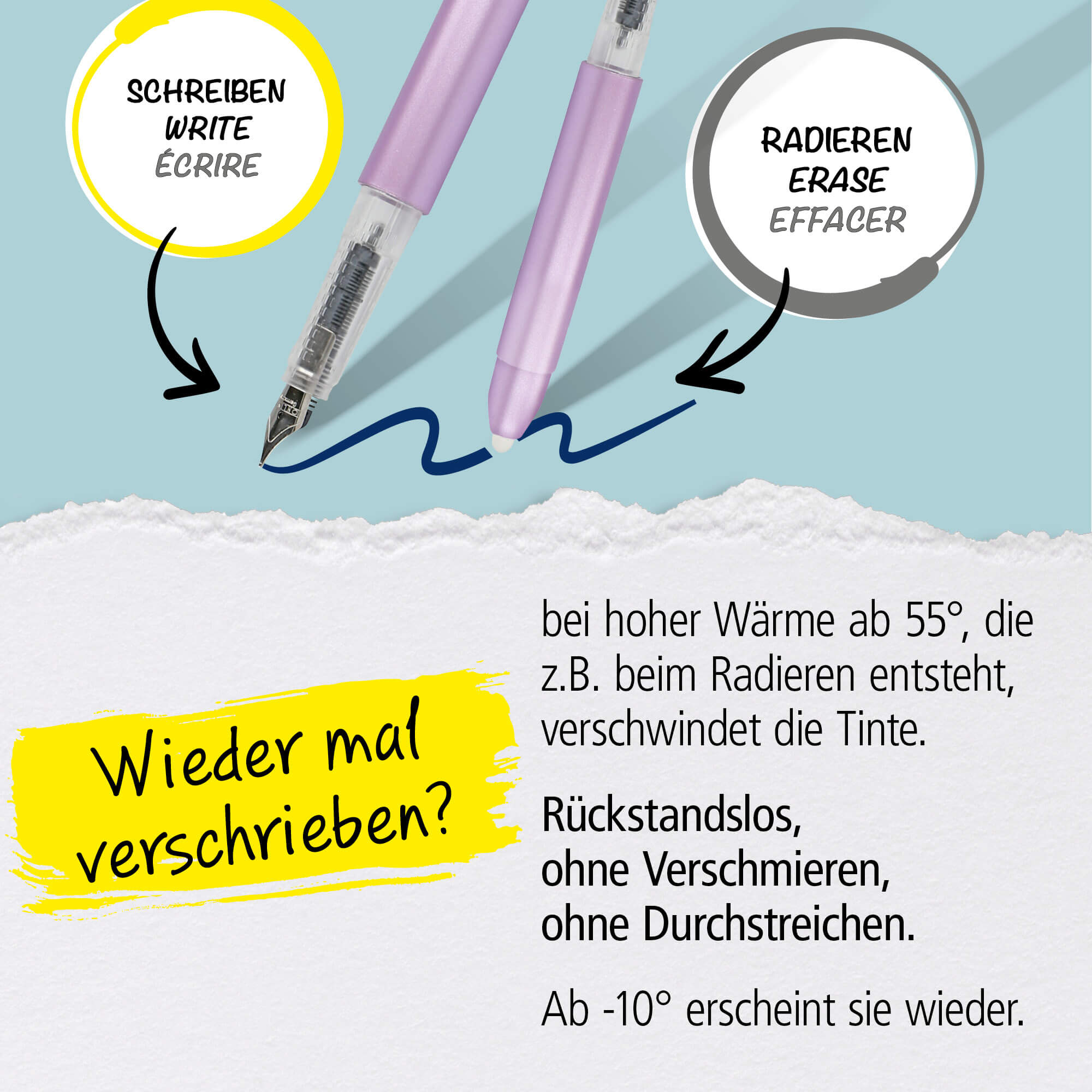 Radierbarer Füller magiXX Metallic Lilac