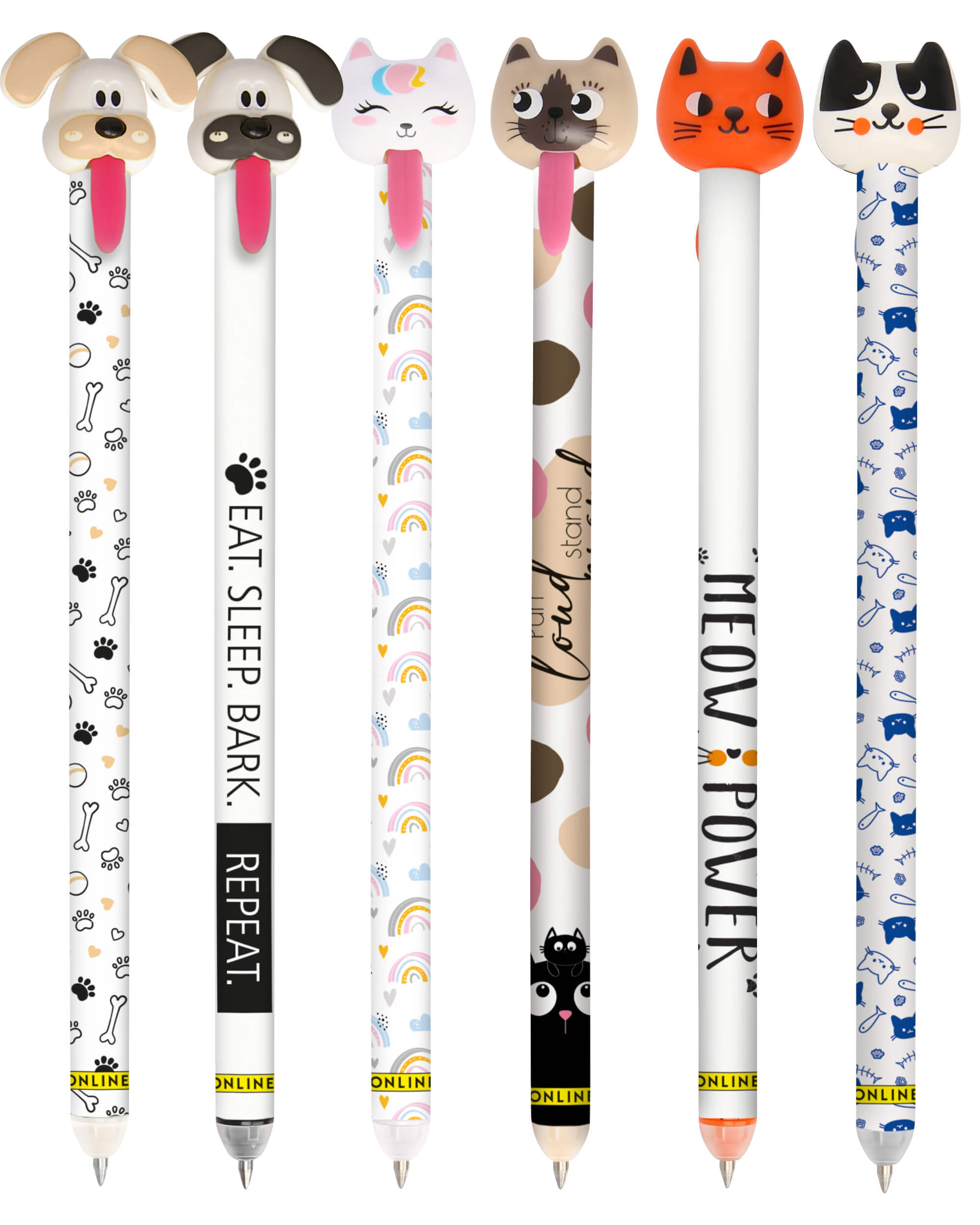 Erasable gel pens ONLINE magiXX Zip, 6-pack