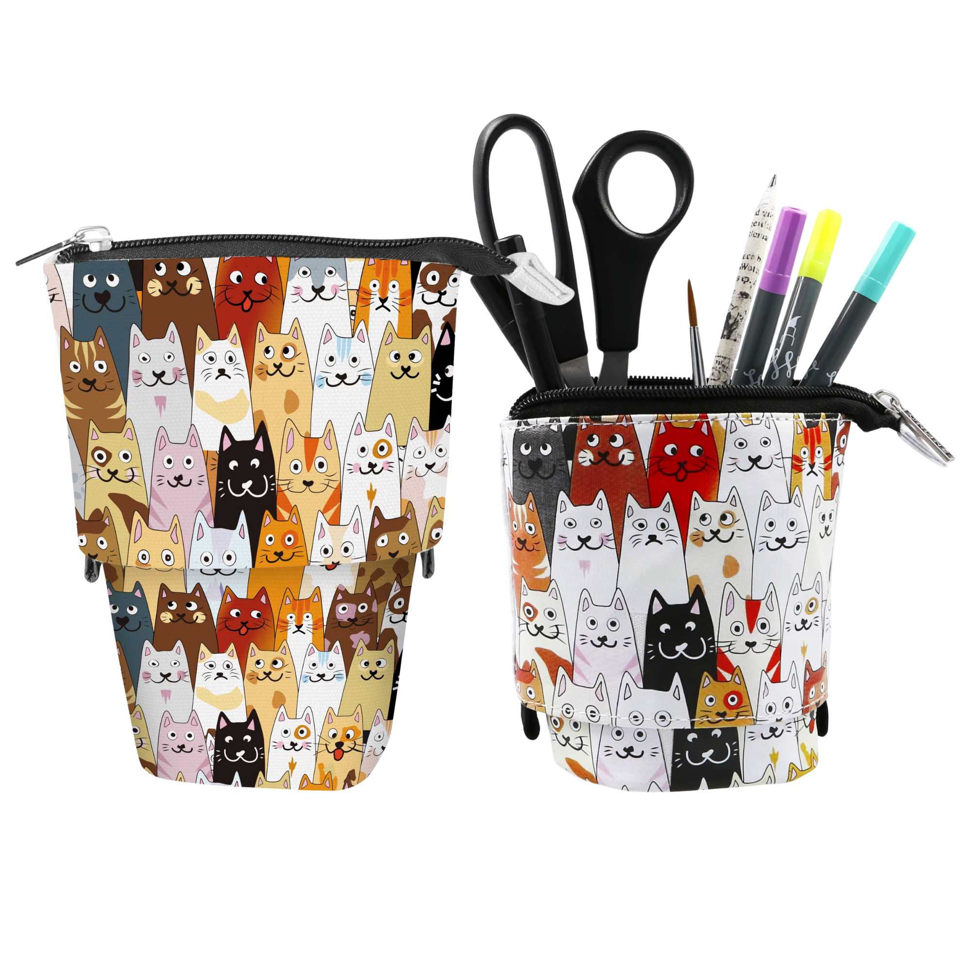 X-Pand 2-in-1 pencil case and pen holder Fluffy Cats Penbox X-Pand Fluffy Cats