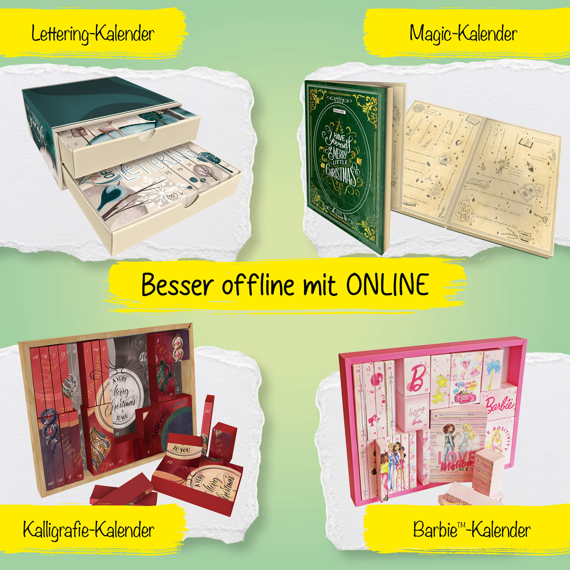 ONLINE Christmas Lettering Set