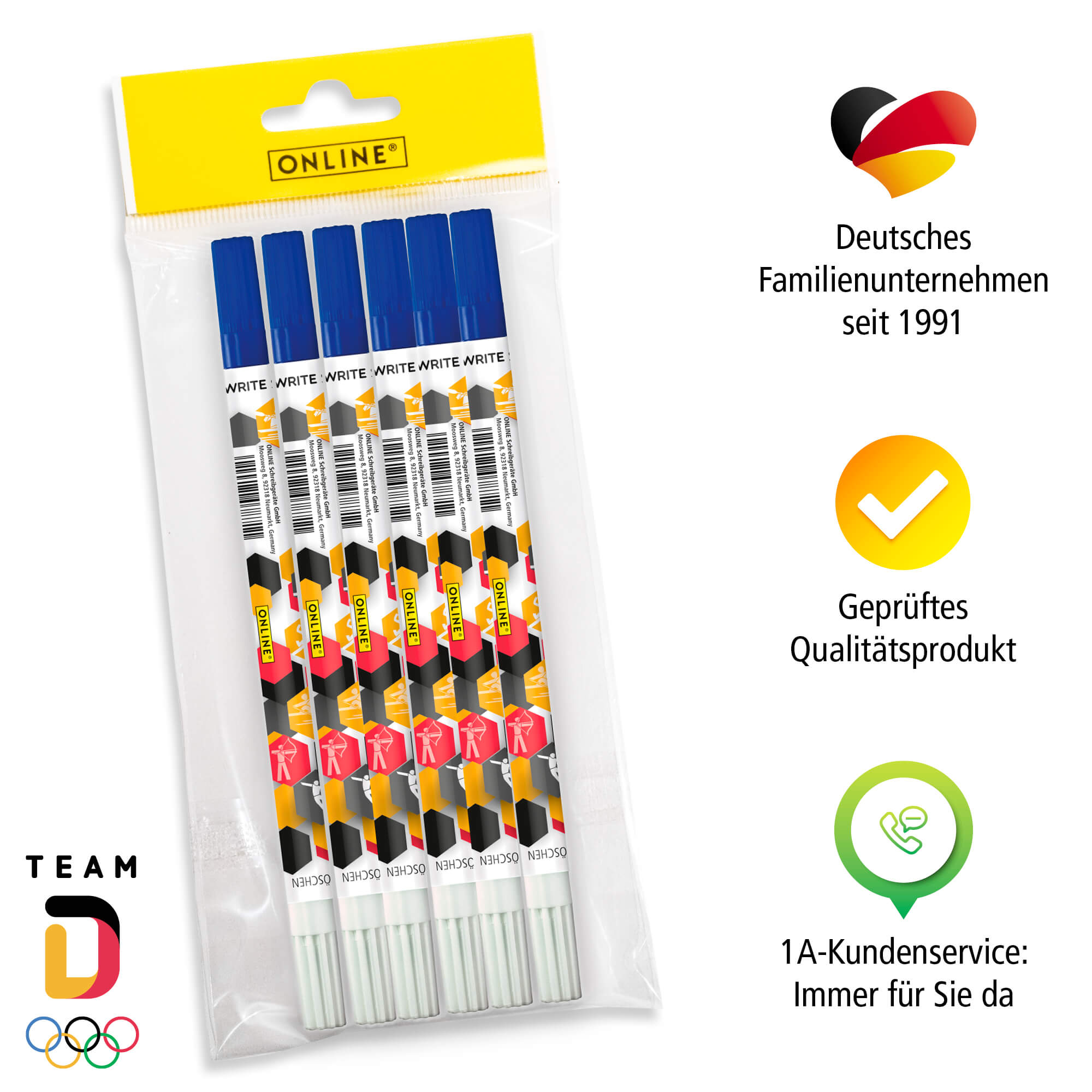 Value Pack Ink Eraser, 6 pcs., Team D
