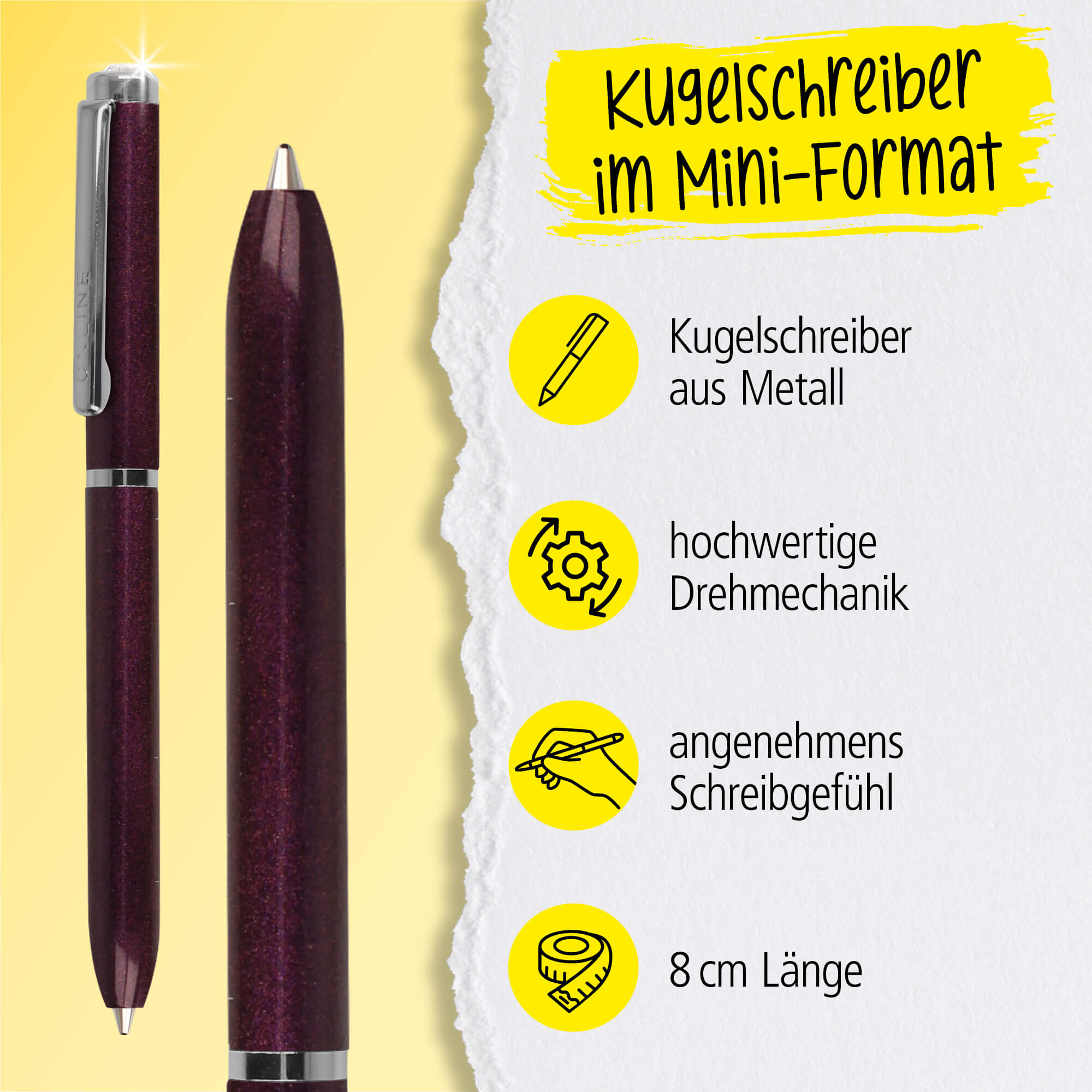 Kugelschreiber Mini Portemonnaie