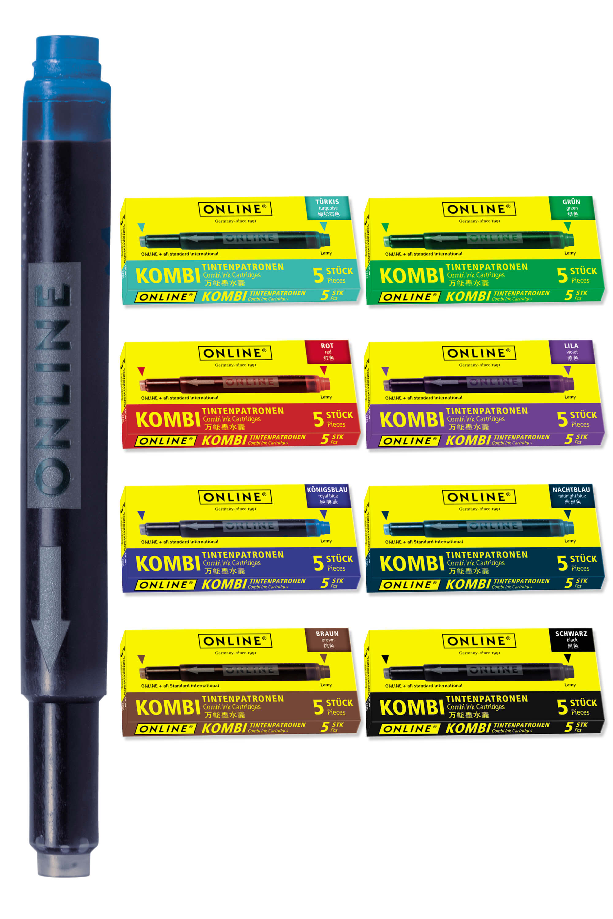 8-pack kombi ink cartridge coloured