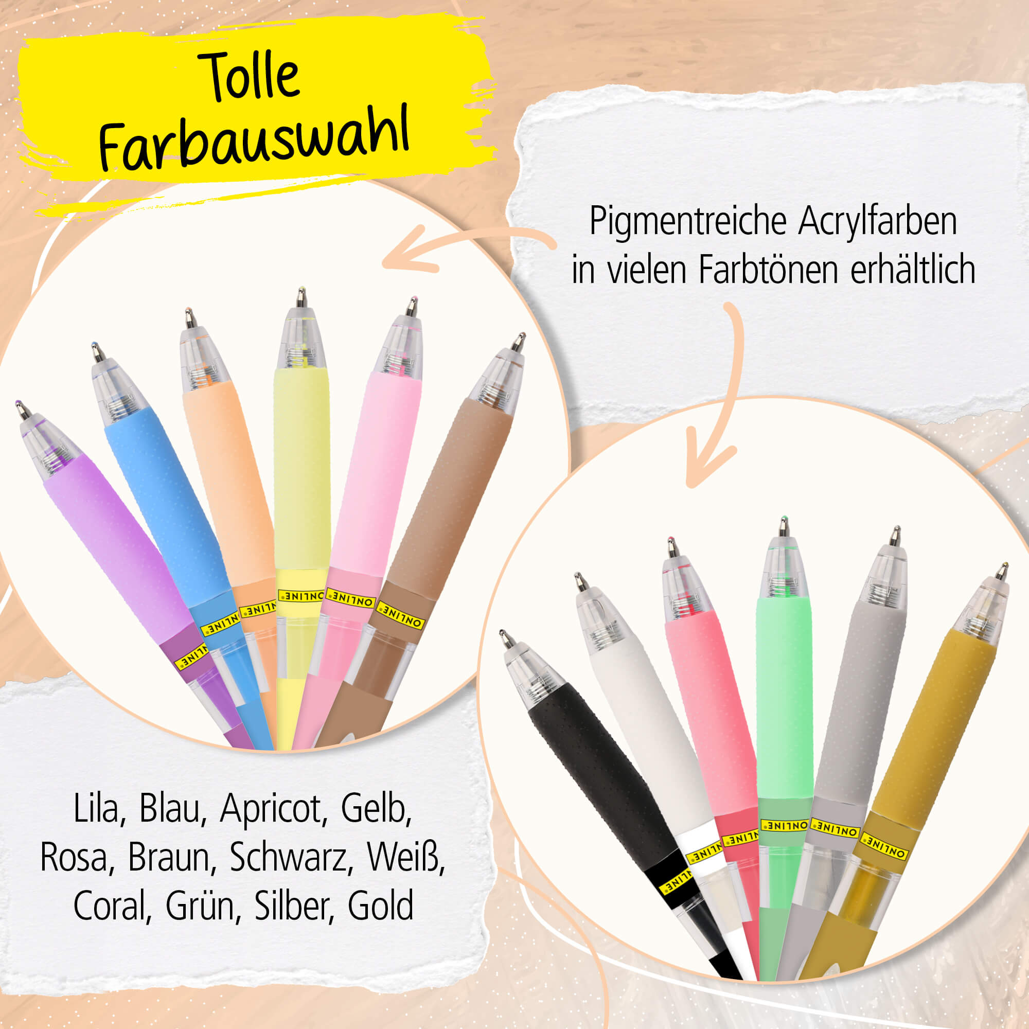 Acrylic Liner Apricot