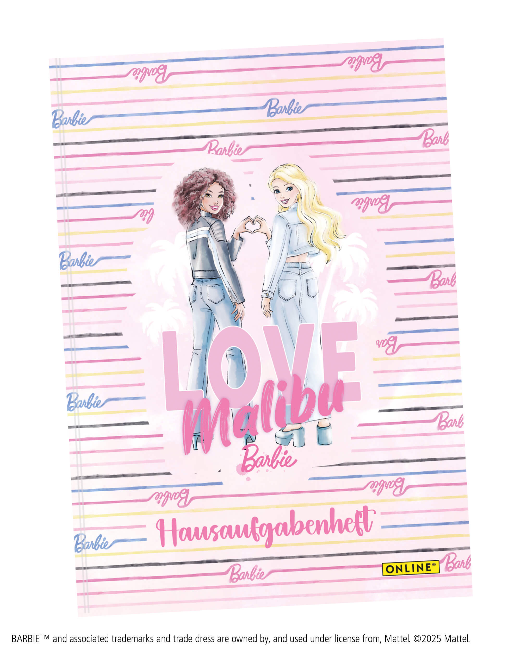 Homework booklet DIN A5 Barbie Malibu, Soft cover