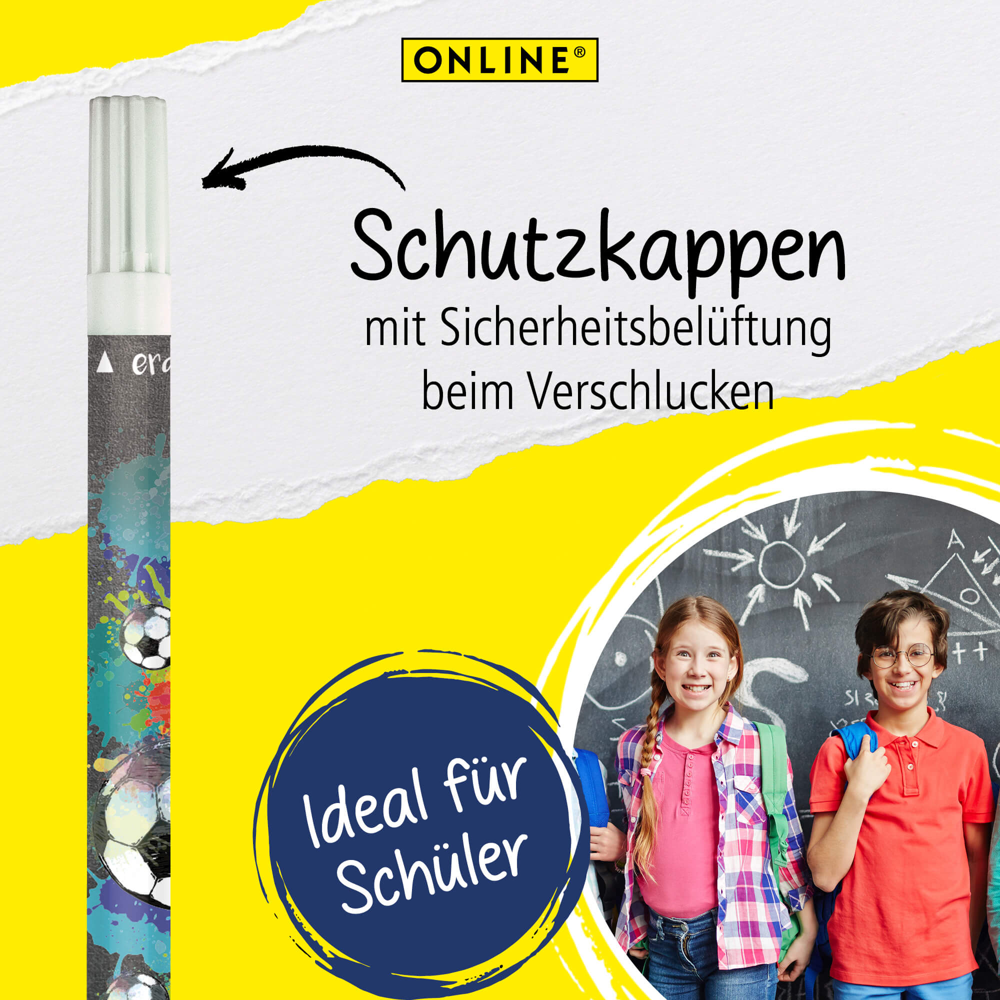 ONLINE Tintenlöscher Soccer, 6 Stück