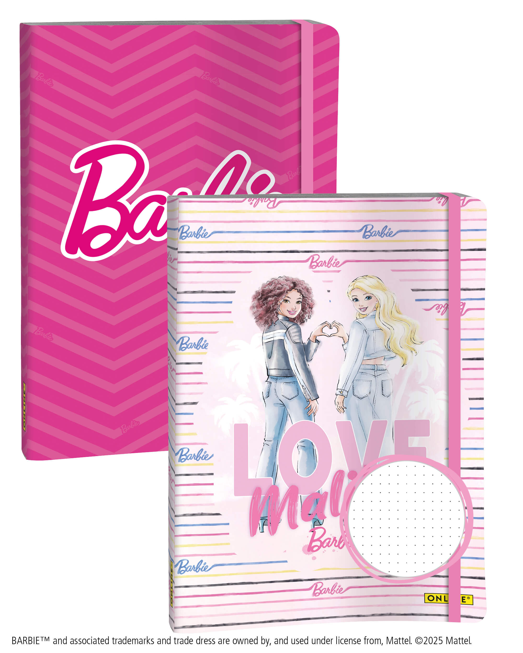 Bullet Journal Barbie, 2er Set, dotted Notebook with Soft Cover, DIN A5, 120g/m² FSC paper, 144 pages