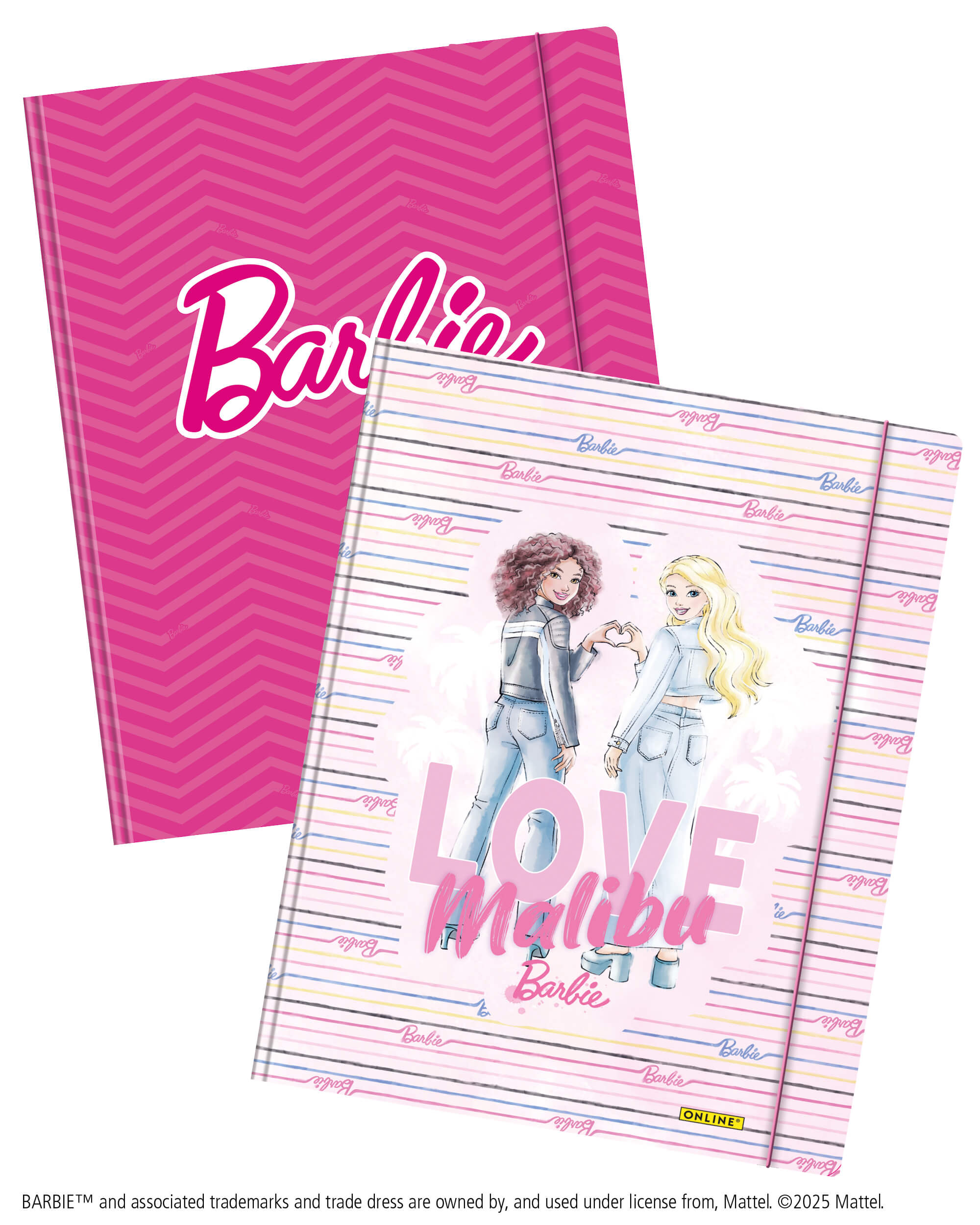 Elasticated Folder DIN A4, Barbie, 2 pack