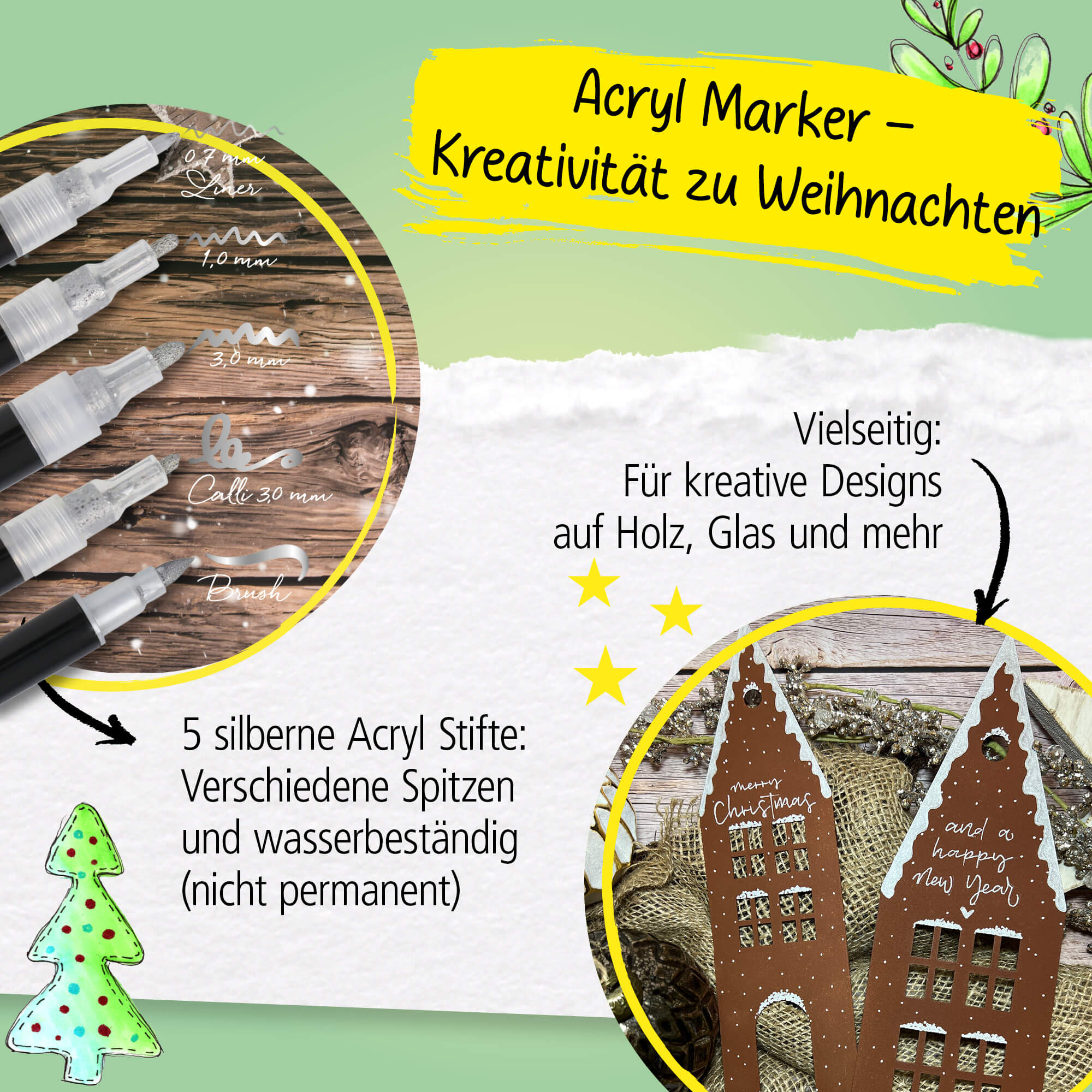 ONLINE Christmas Lettering Set