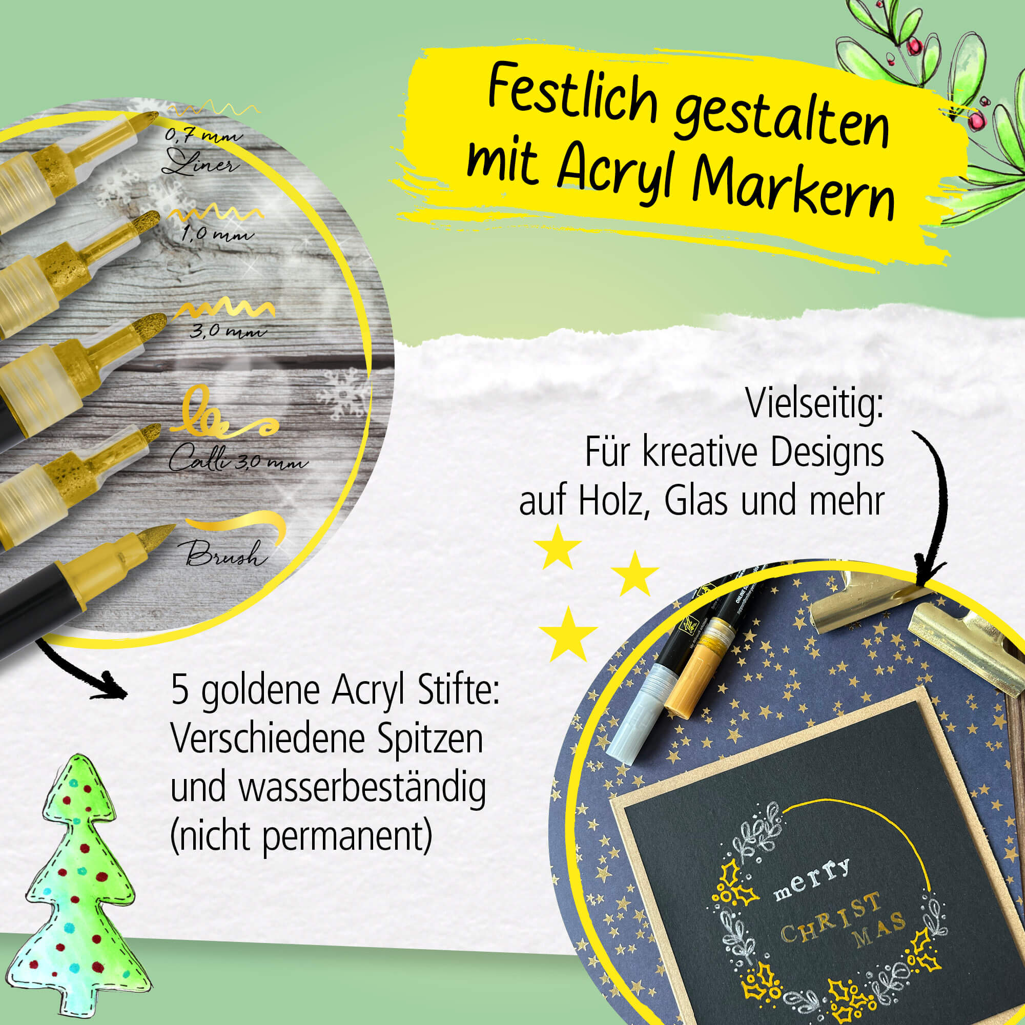 ONLINE Christmas Lettering Set