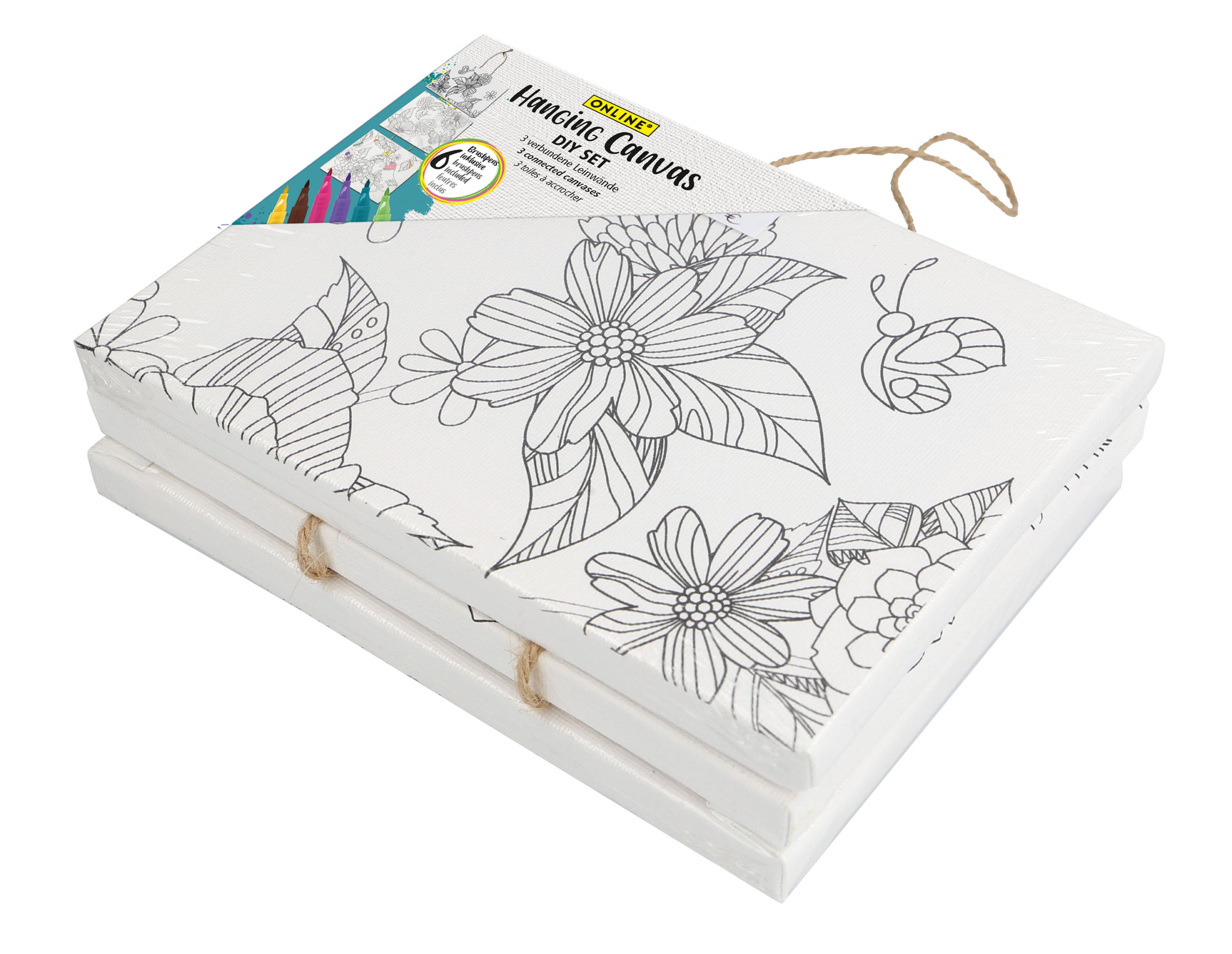 Hanging Canvas Set Floral Hanging Canvas Set Floral