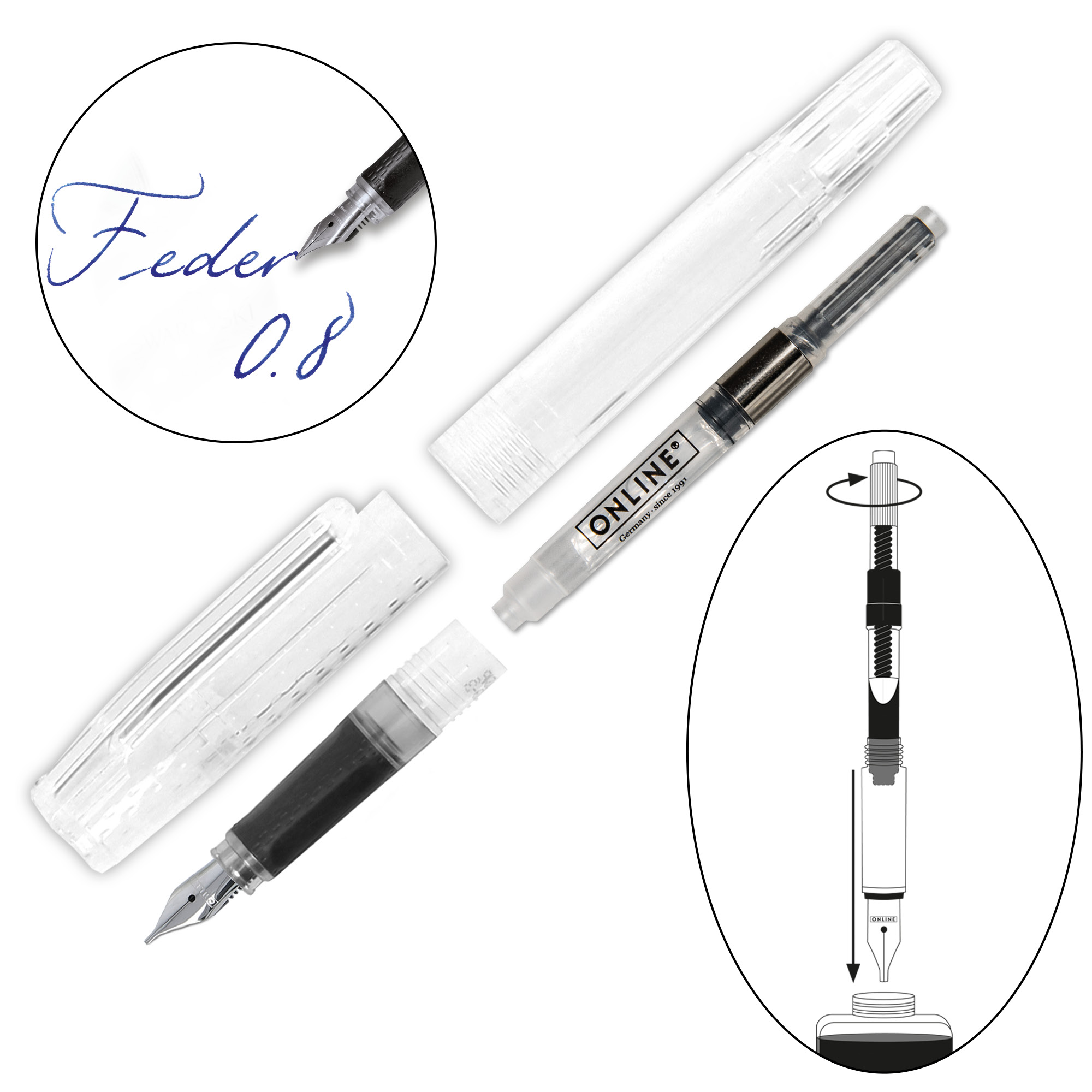 Fountain Pen Bachelor Ice