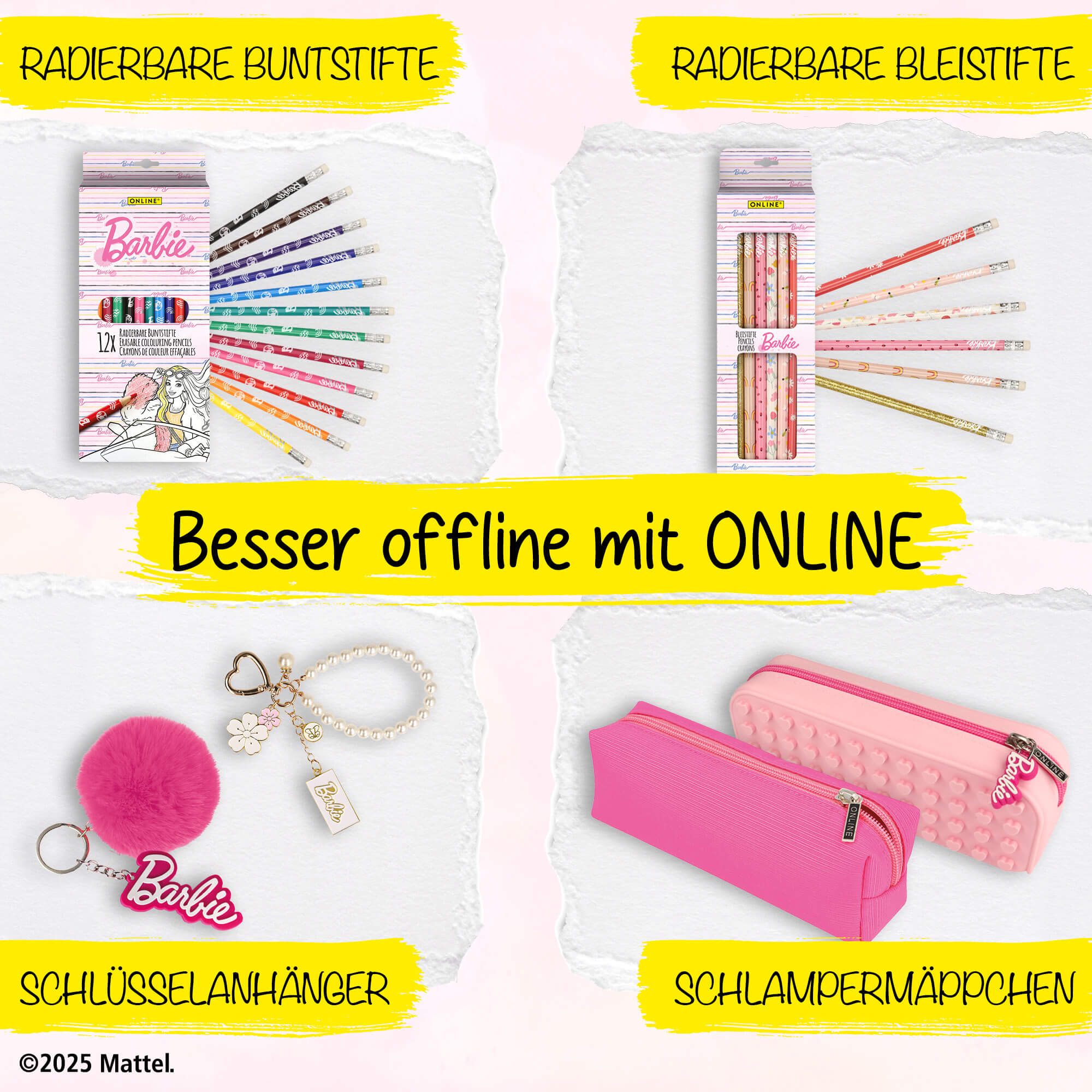 Glitter Glue Set Barbie