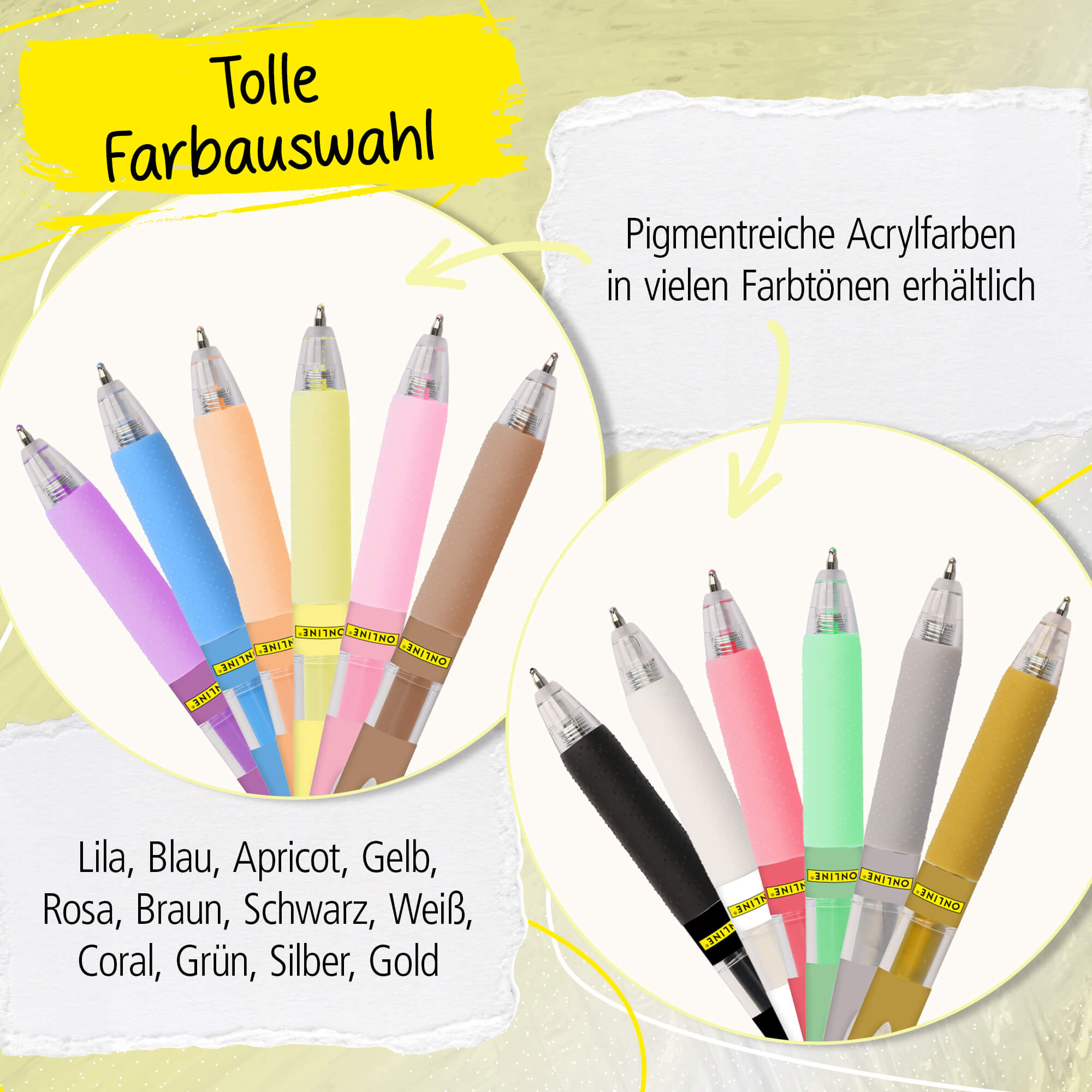 Acrylic Liner Yellow