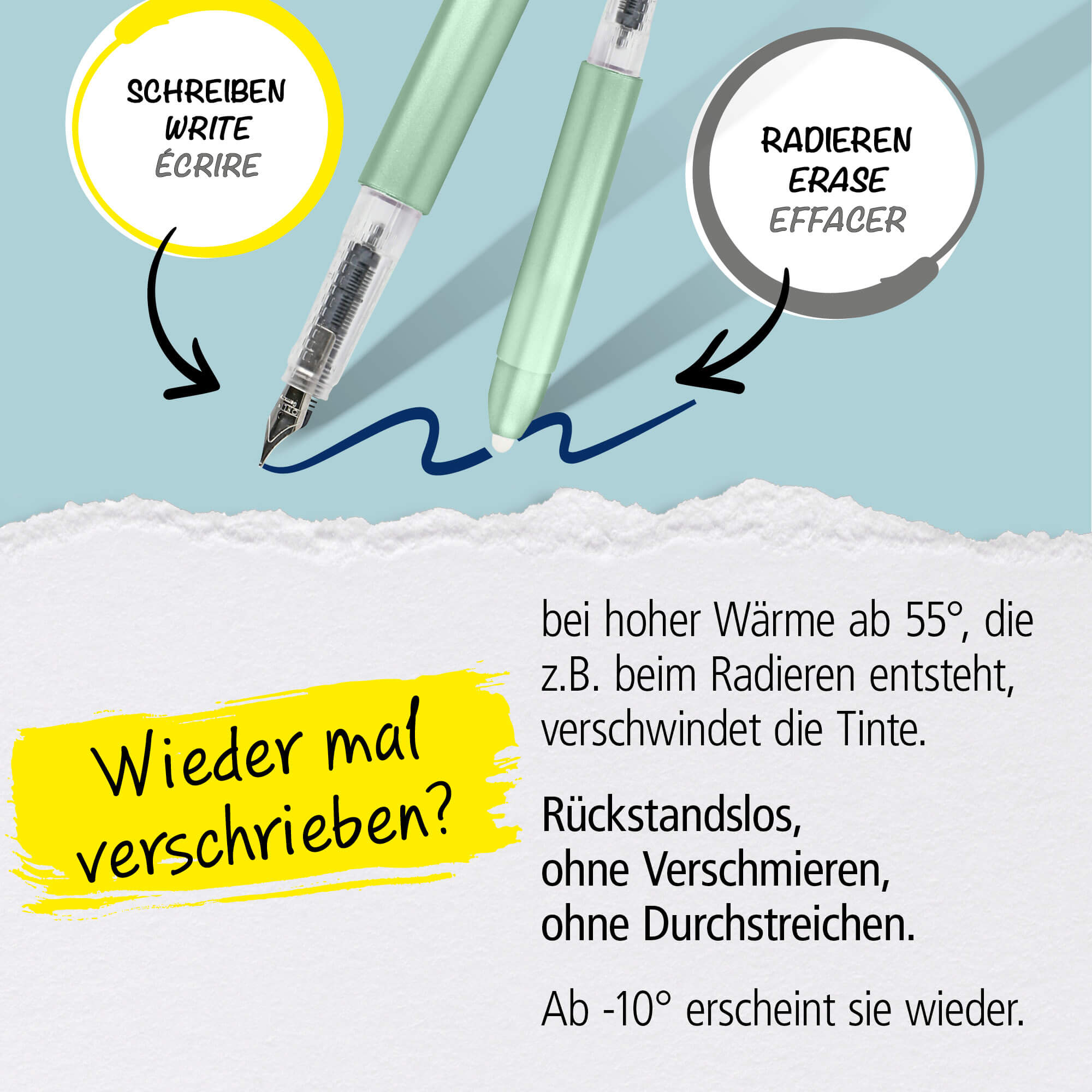 Radierbarer Füller magiXX Metallic Green